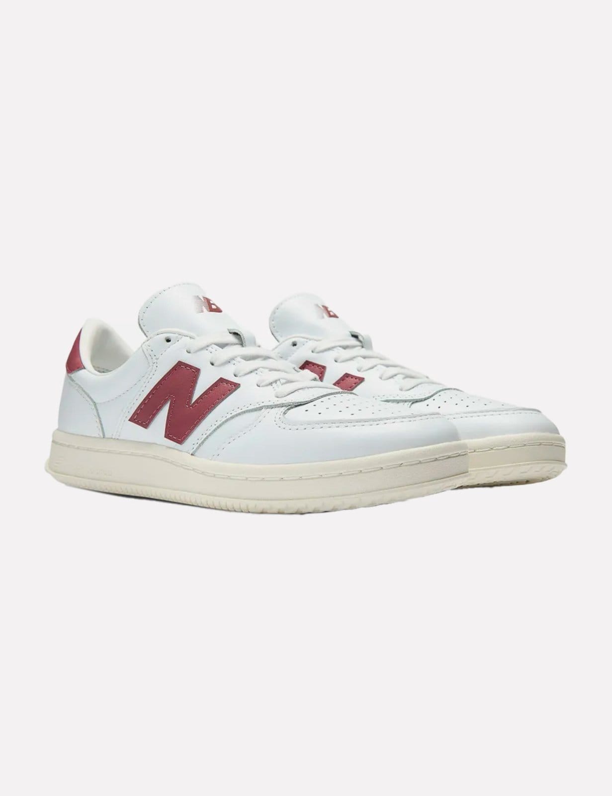 Vista 2 Tênis New Balance Masculino CT500 Bordô New Balance branco