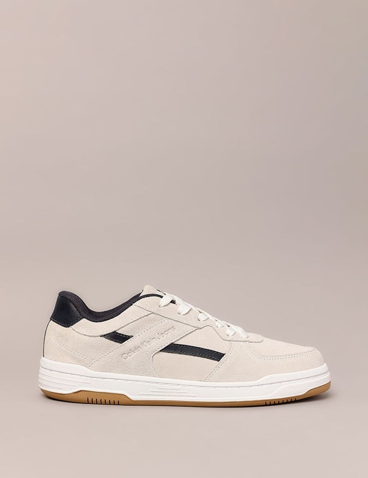 Tênis Masculino Court Camurça Layers Calvin Klein Jeans - Off White