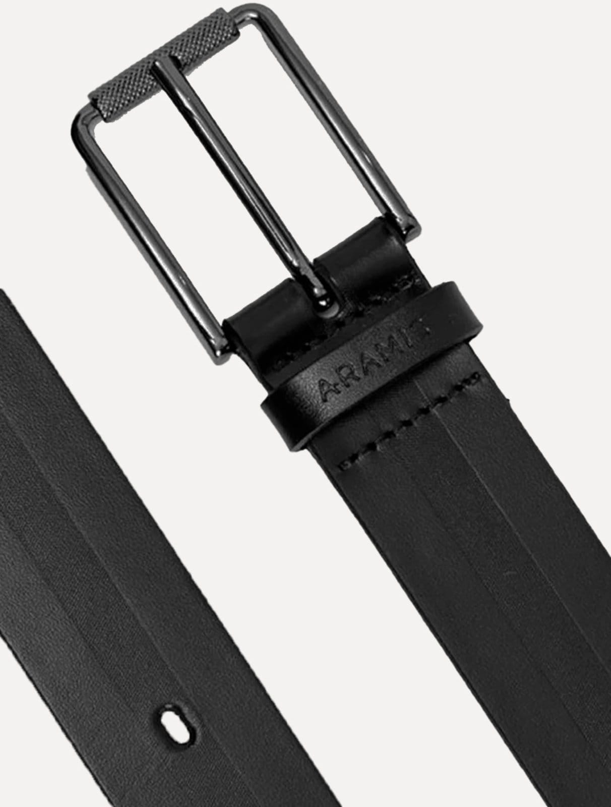 Vista 2 Cinto Aramis Masculino Basico Pinstripe Aramis preto