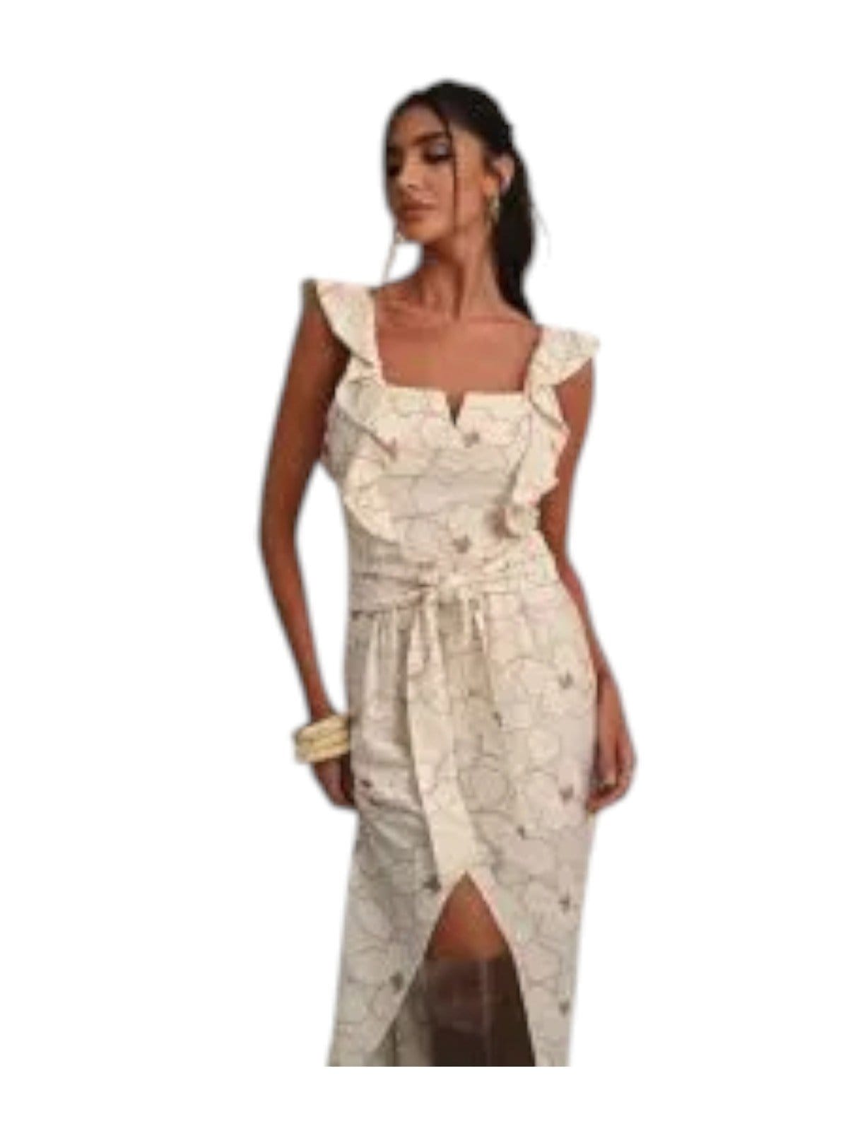 Vista 2 Vestido Lily Belle em Rayon Bordado Lily Belle branco