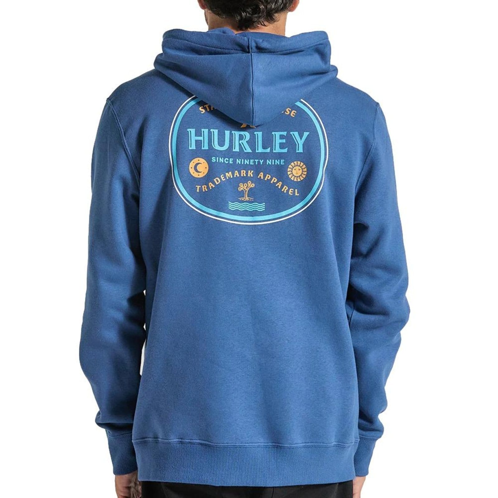 Vista 2 Moletom Hurley Canguru Bottle WT25 Masculino Marinho hurley azul marinho