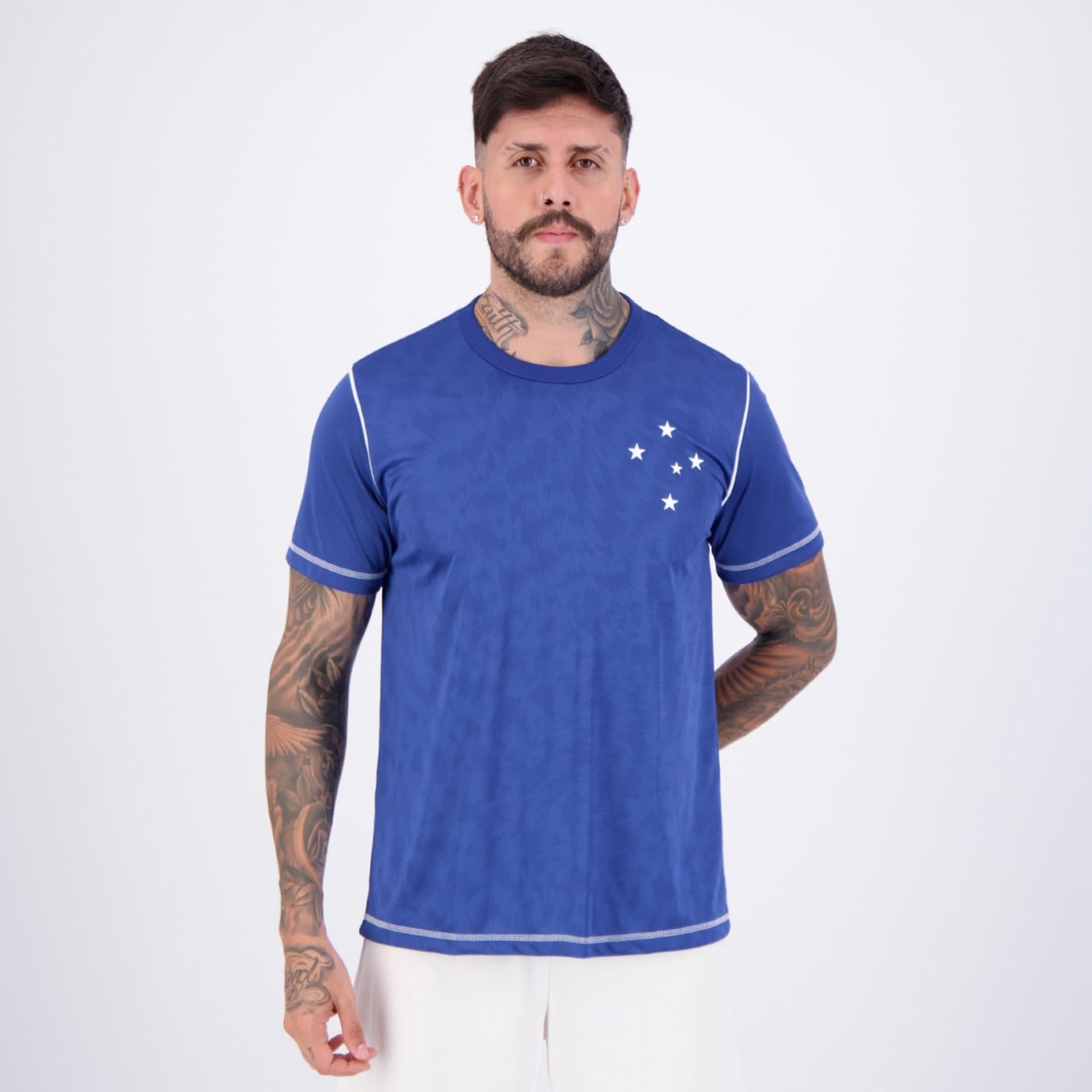 Vista principal Camisa Cruzeiro Ser braziline azul