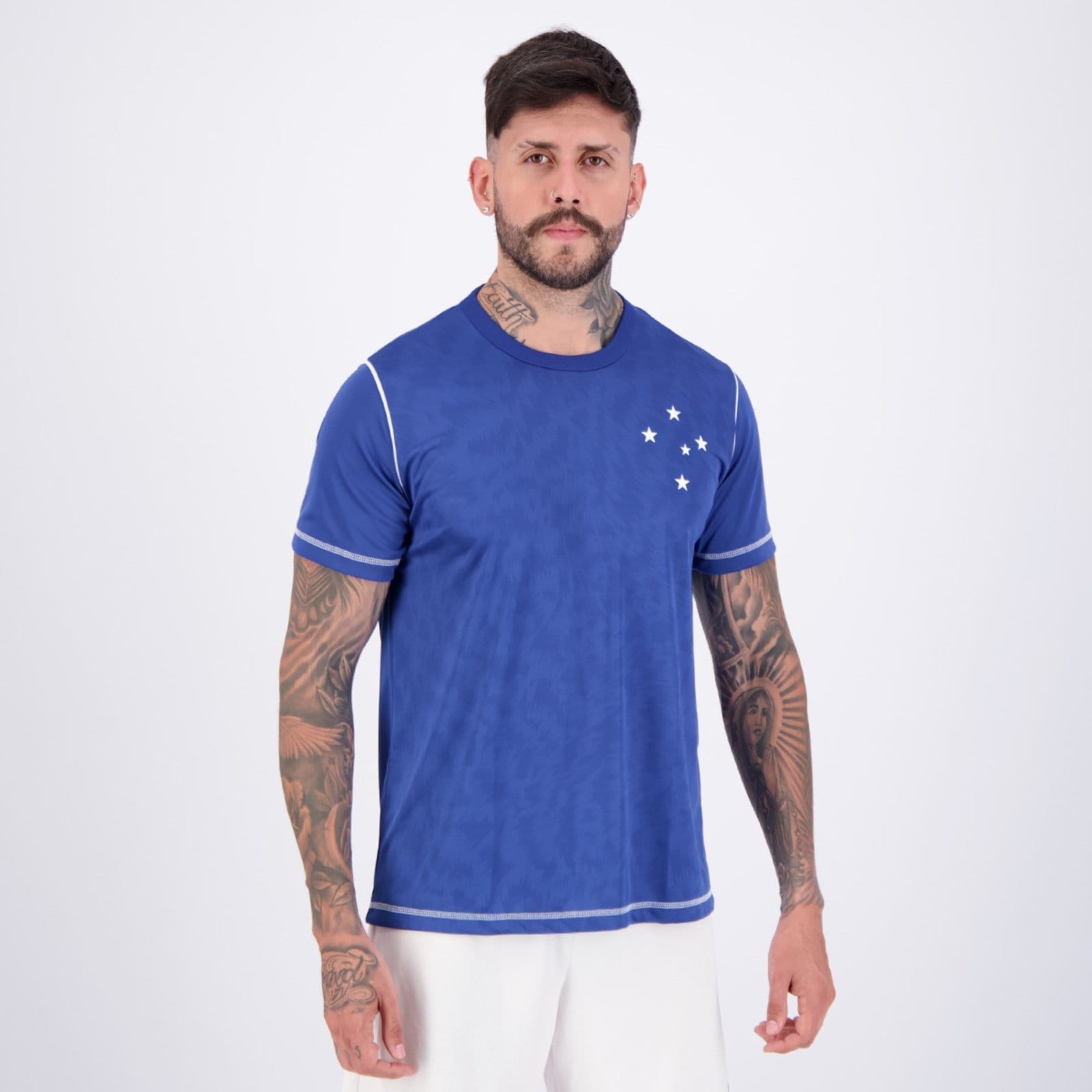 Vista 2 Camisa Cruzeiro Ser braziline azul
