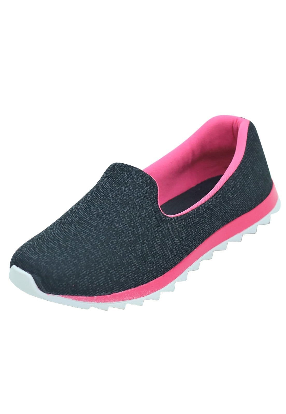 Vista principal Tênis Calce Facil Donna Santa Slip On Preto Donna Santa pink/preto pink