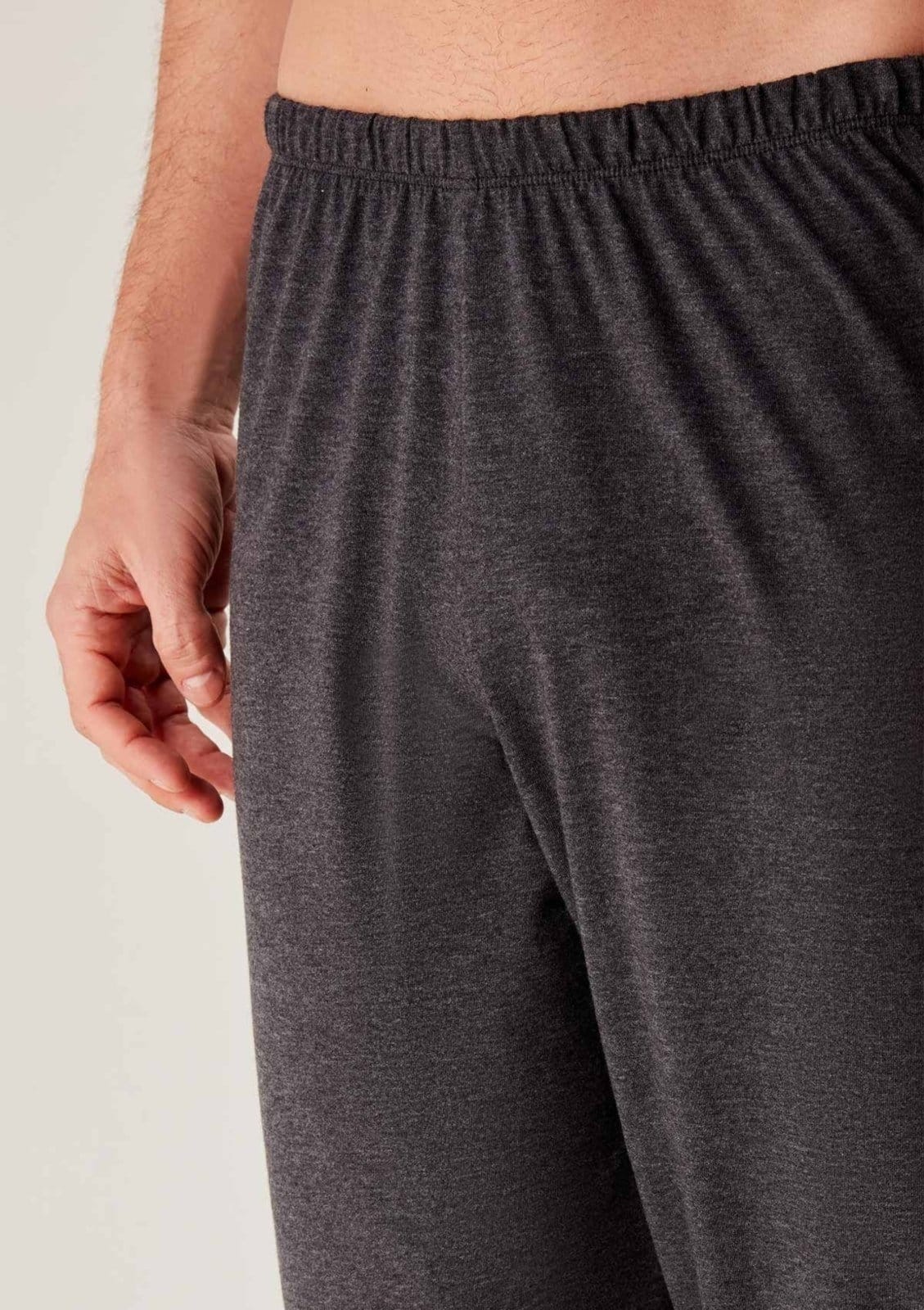 Vista 2 Pijama Masculino Longo Com Decote V Hering cinza