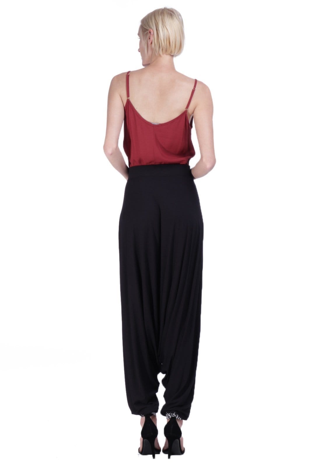 Vista 2 Calça Saruel Malha Amazonia Vital Com Punho Amazonia Vital preto