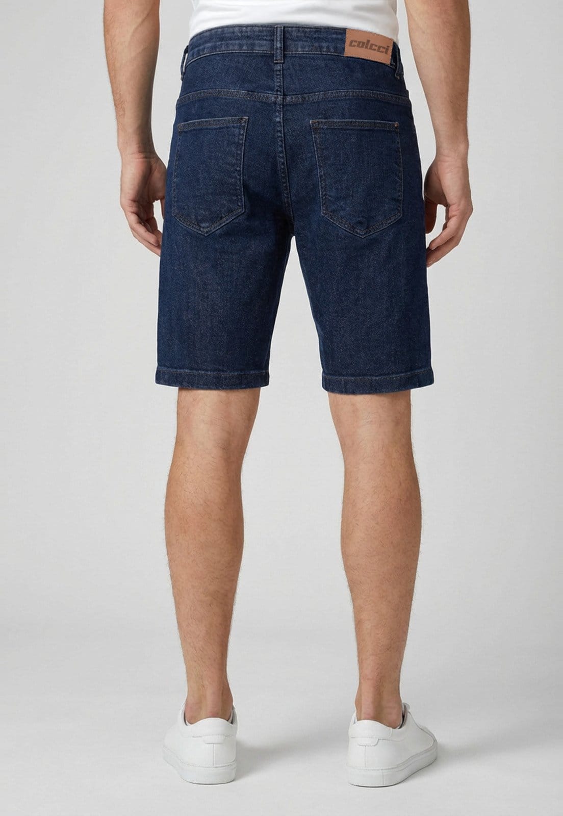 Vista 2 Shorts Jeans Masculino Colcci Lavagem Escura Colcci azul