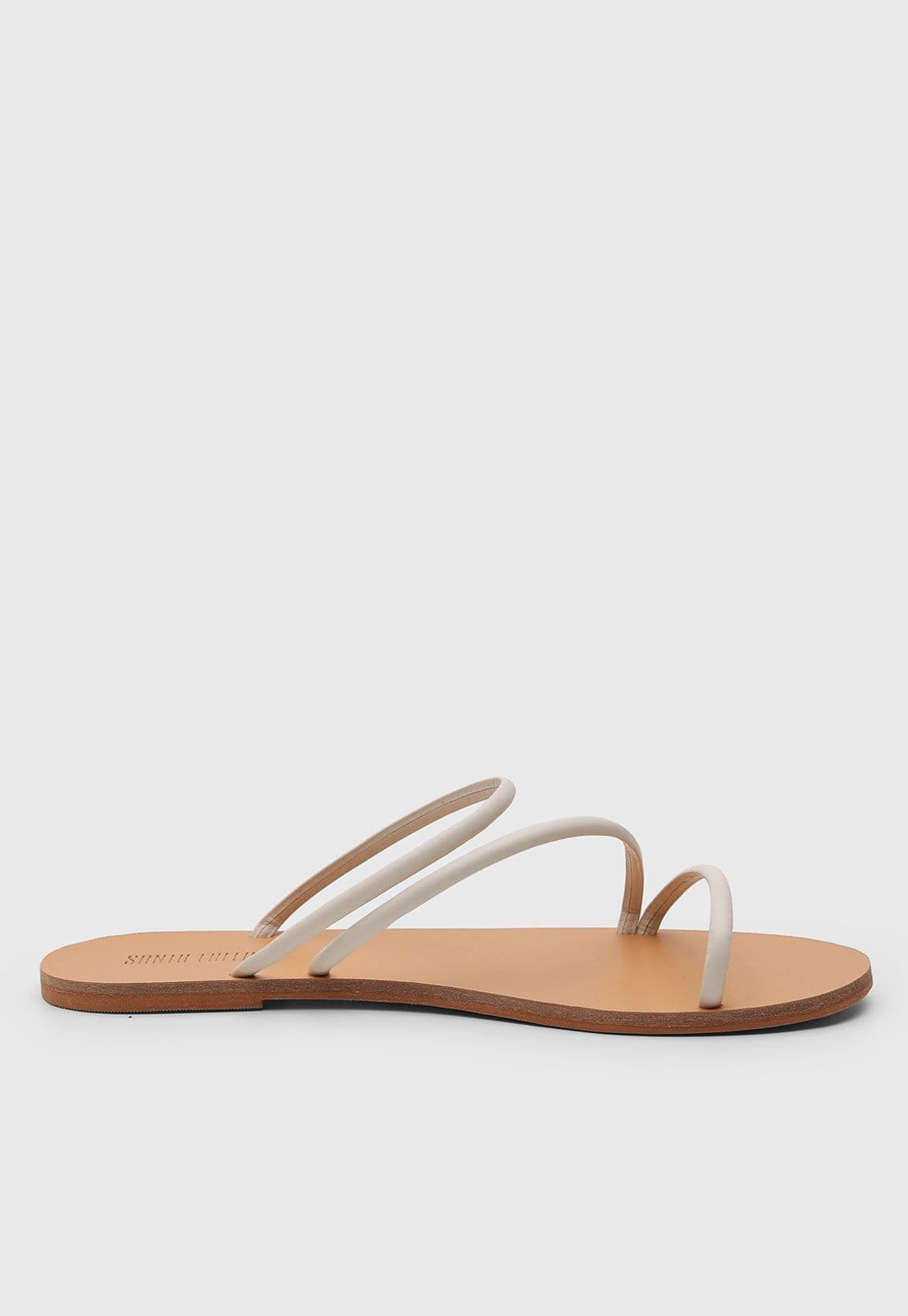 Vista 2 Rasteira Feminina Santa Lolla Tiras Finas Branca Santa Lolla branco