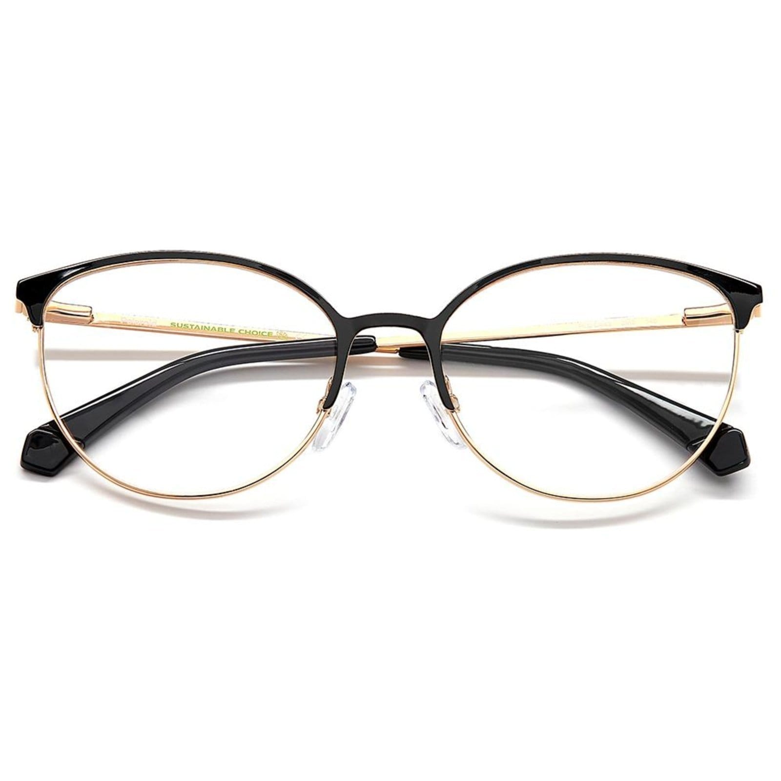 Vista 2 Armação de Óculos Polaroid Pld D443 2M2 - 56 Dourado Polaroid incolor