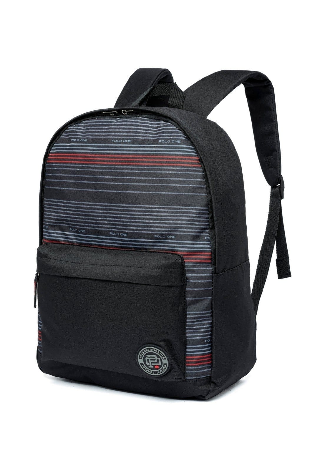 Vista 2 Mochila Polo One Casual Resistente Faculdade Trabalho Estojo Polo One preto