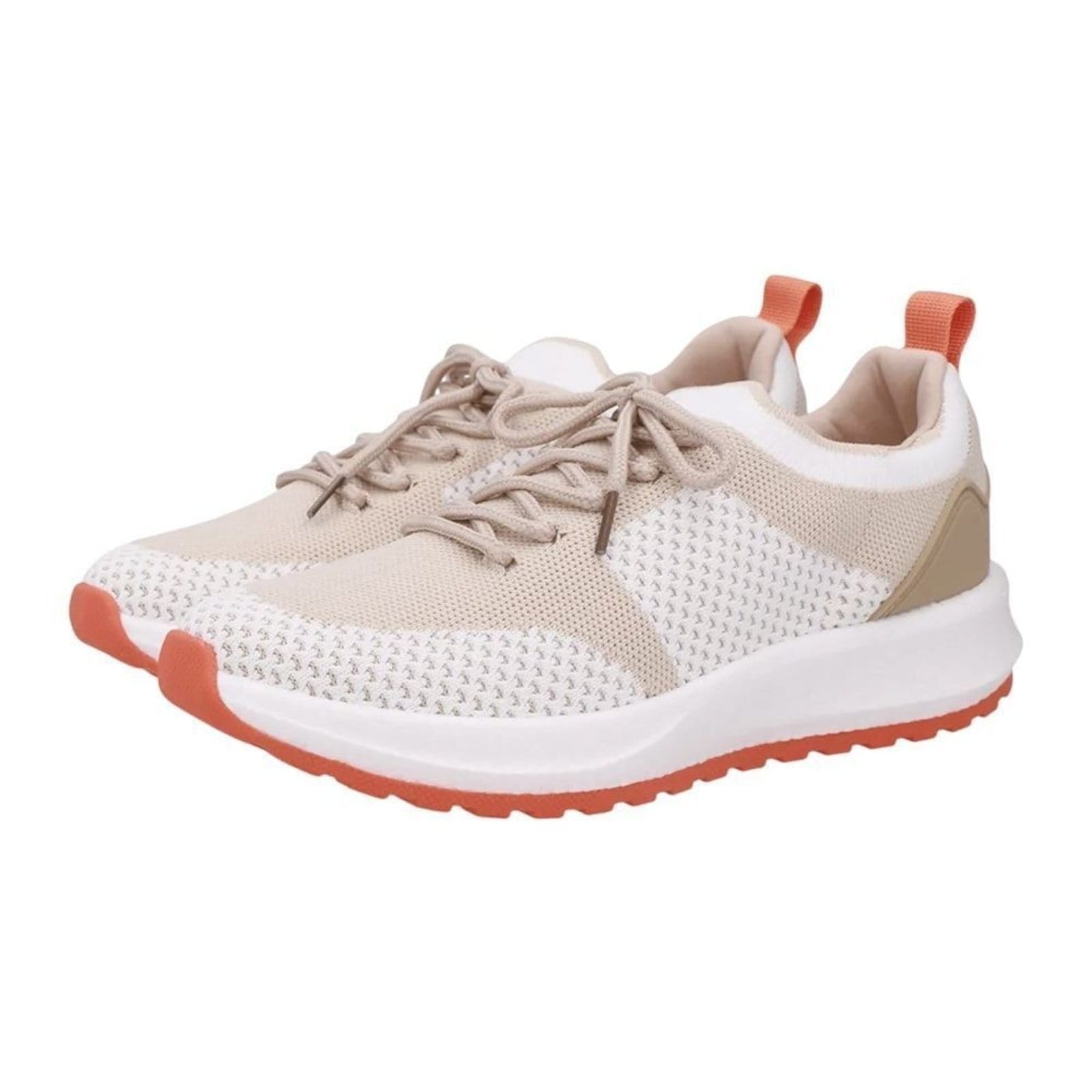 Vista 2 Tênis Usaflex Poofy Tricot Feminino Usaflex bege