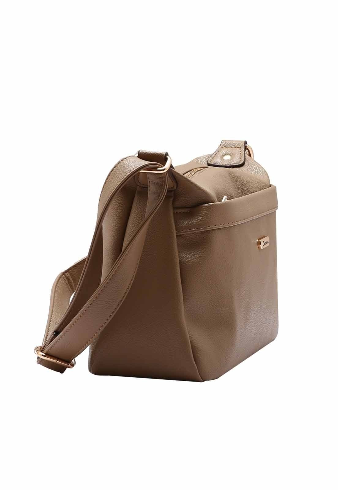 Vista 2 Bolsa Feminina Chenson Original Transversal Natural 3484920 Chenson castanho natural