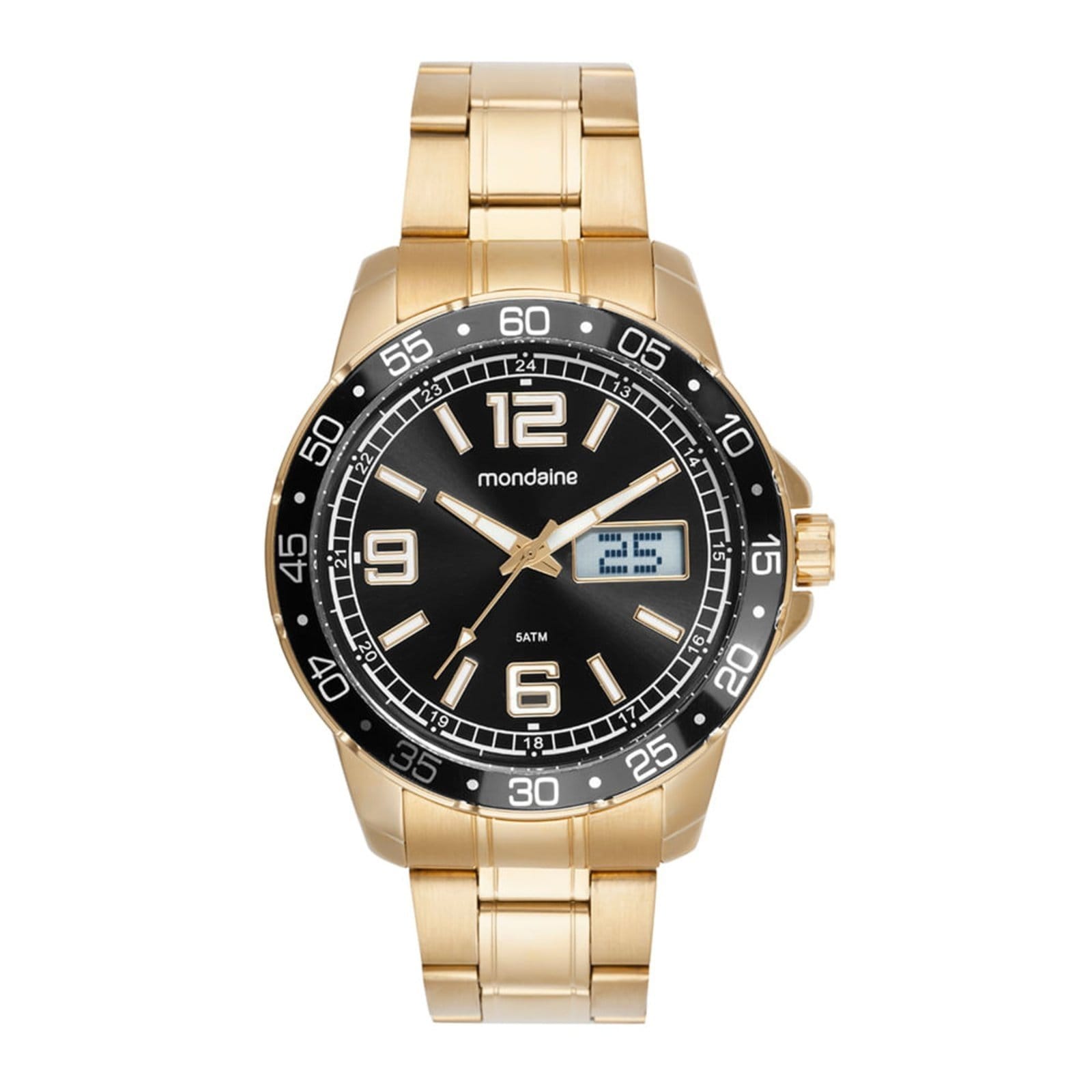 Relógio Masculino Anadigi Calendário