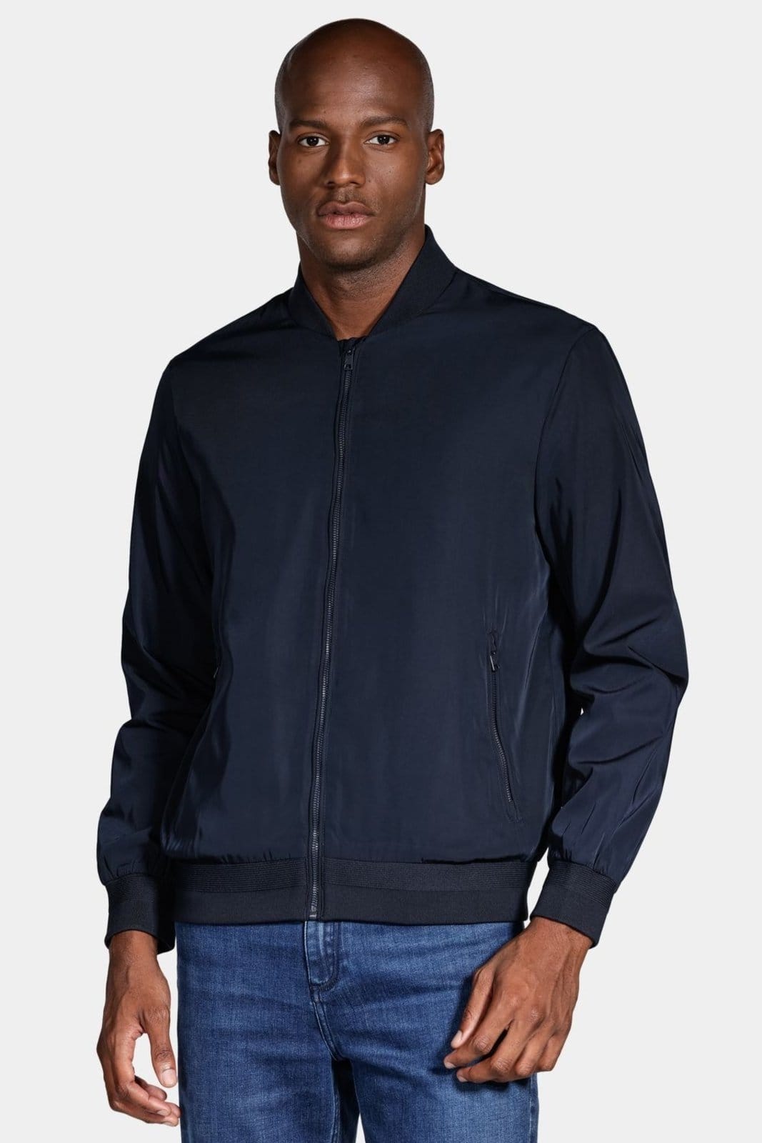 Jaqueta Aramis Bomber Nylon Liquid Repeller Marinho