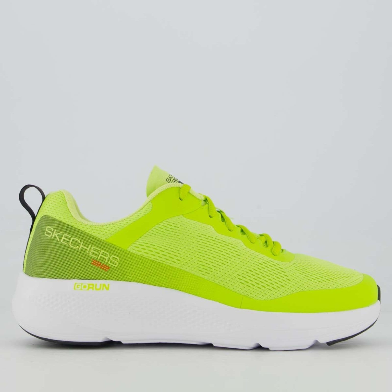 Vista principal Tênis Skechers Go Run Elevate Limão Skechers verde