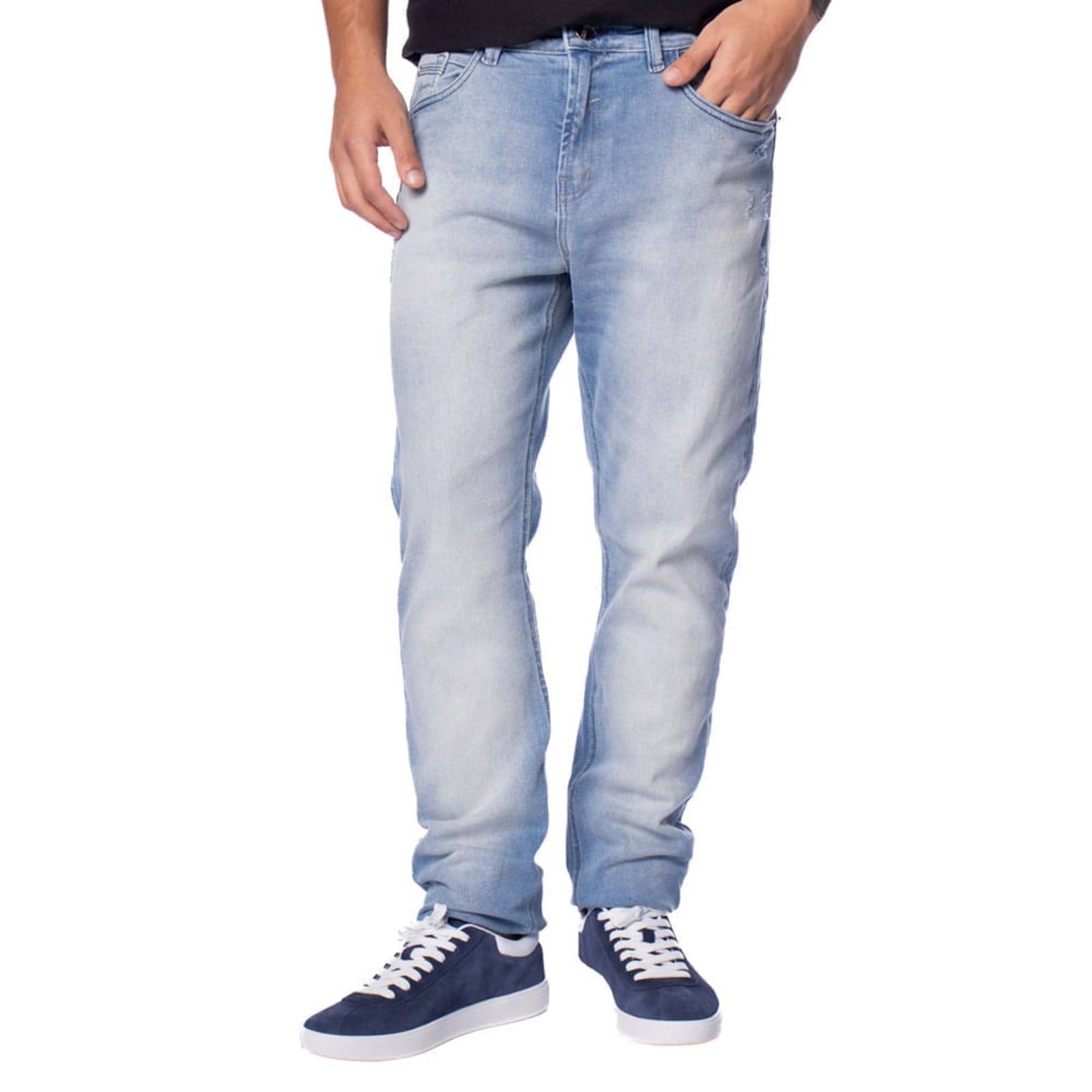 Vista principal Calça Jeans Masculina Gangster Slim Jeans Claro Gangster azul
