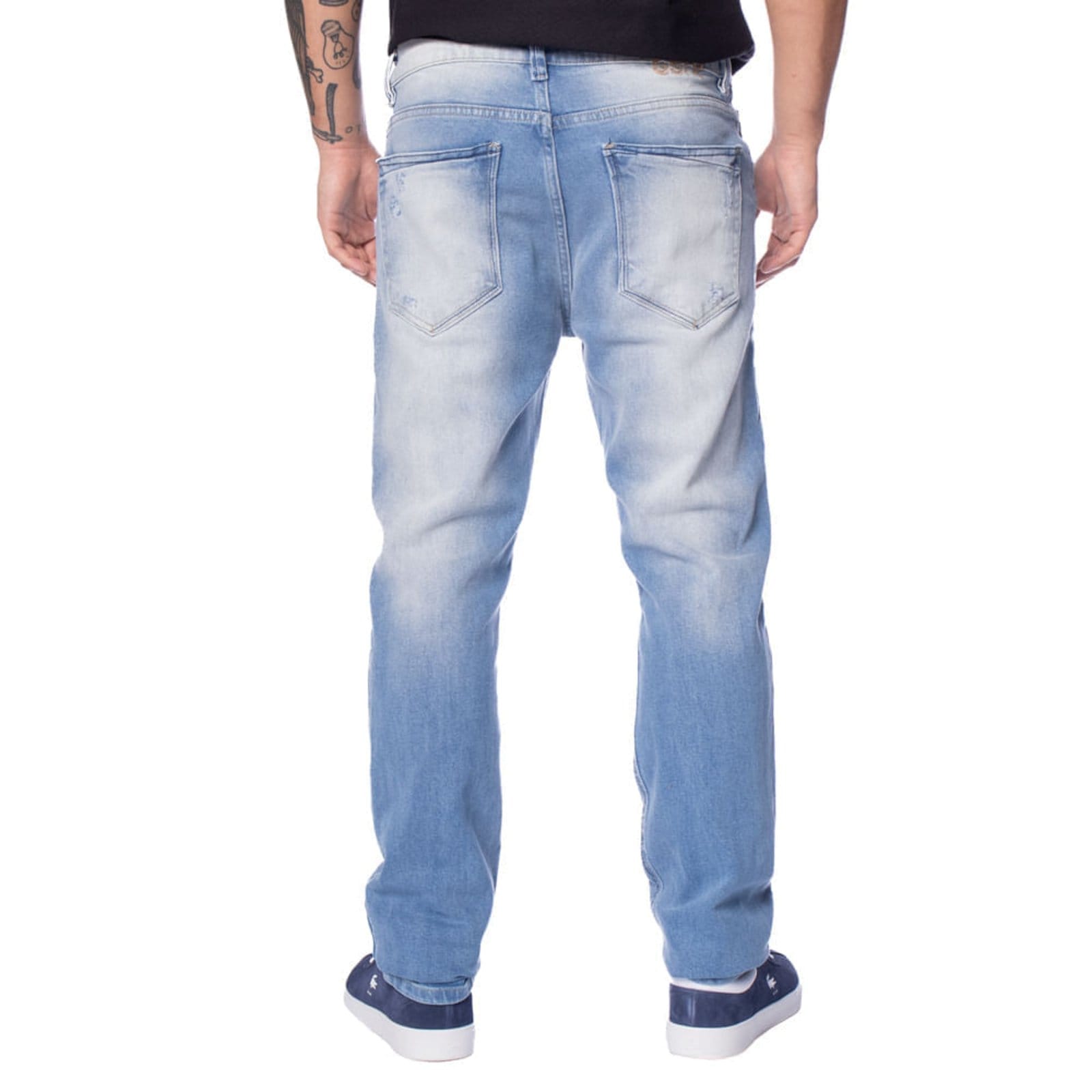 Vista 2 Calça Jeans Masculina Gangster Slim Jeans Claro Gangster azul