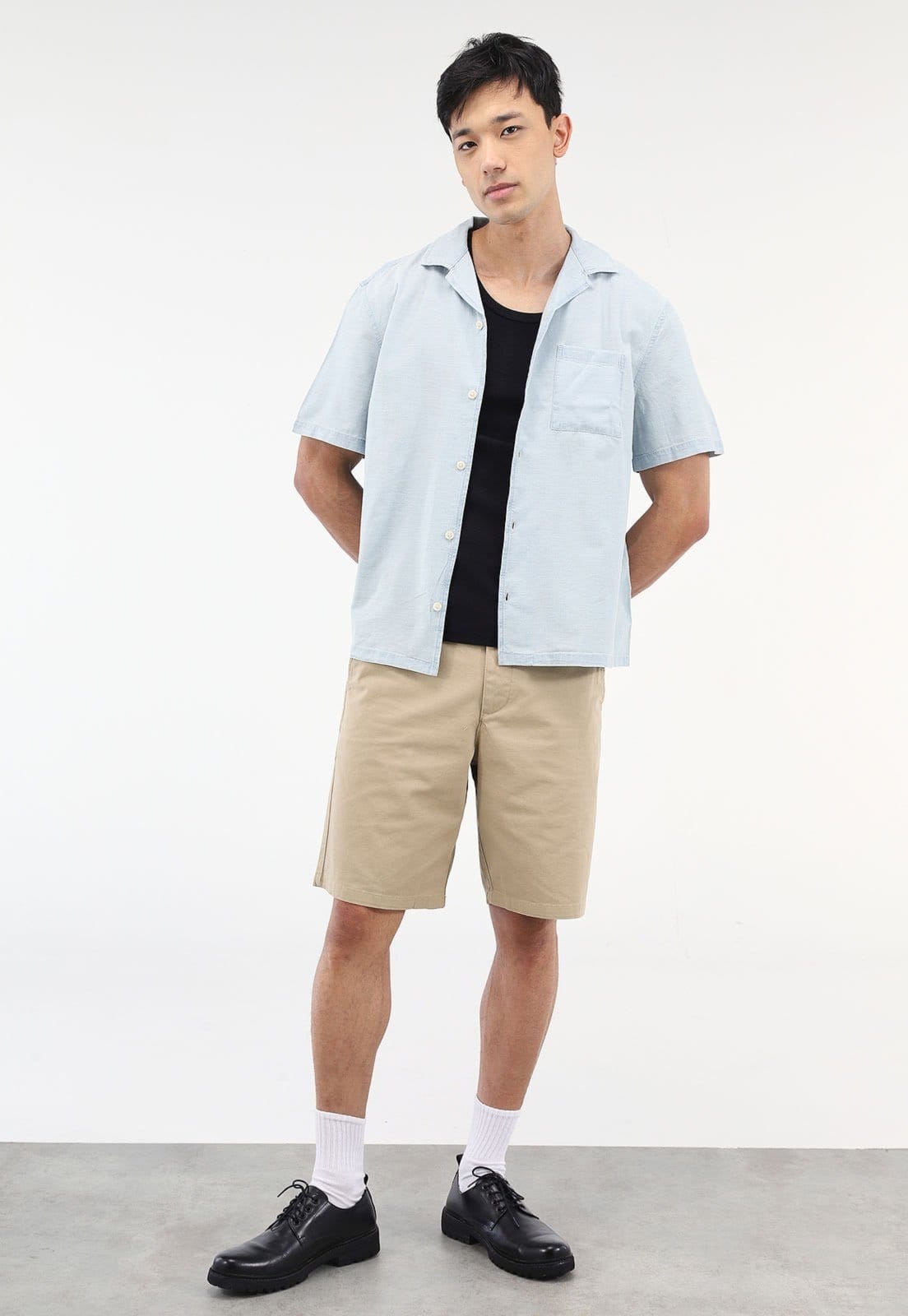 Vista 2 Camisa GAP Reta Pocket GAP azul