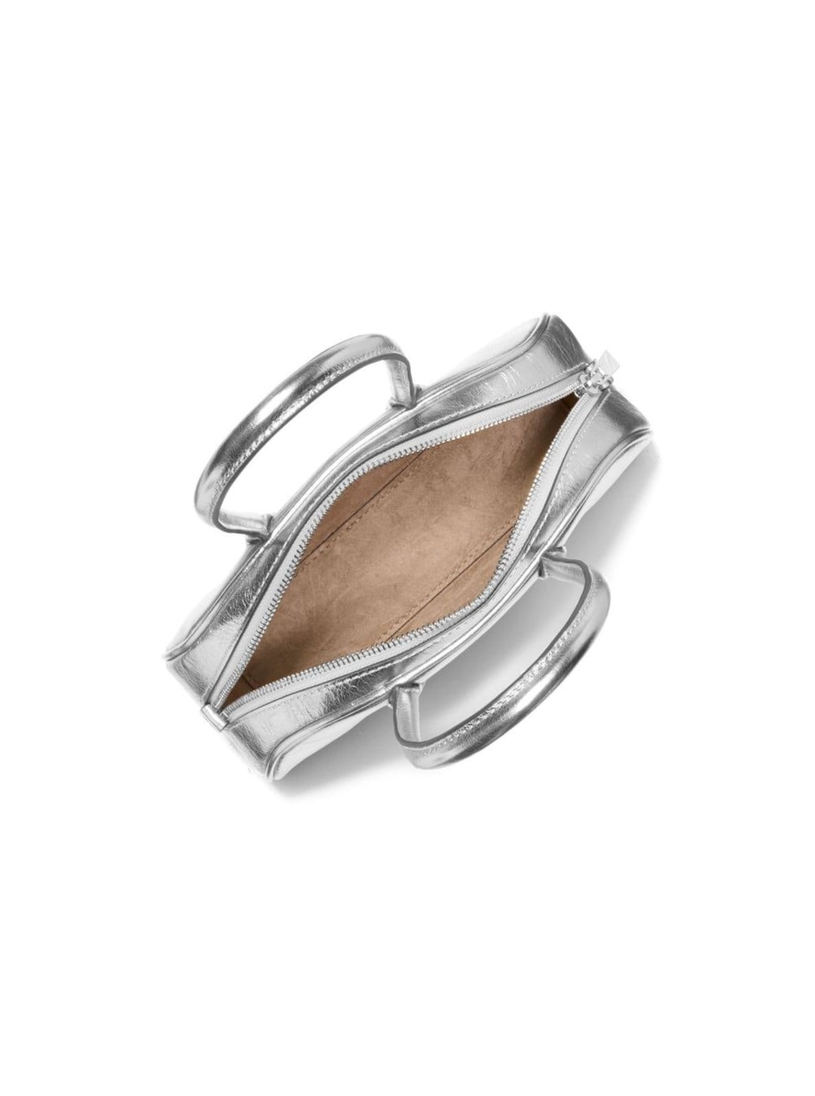 Vista 2 Bolsa Tiracolo Lulu Pequena De Couro 30F4s1us5m040 Michael Kors prata