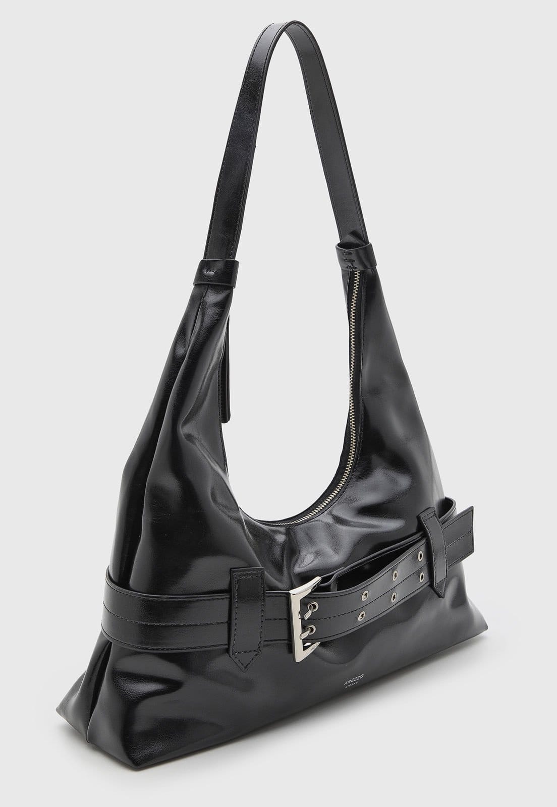 Vista 2 Bolsa Feminina Arezzo Cinto Decorativo Preta Arezzo preto