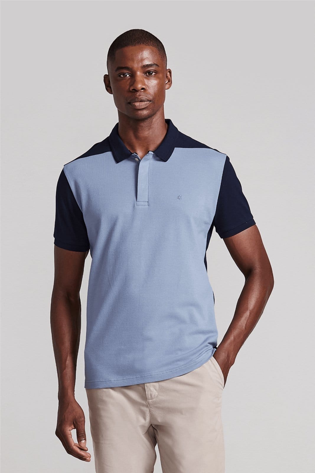 HIGHSTIL Camisa Polo Piquet Slim Fit Azul