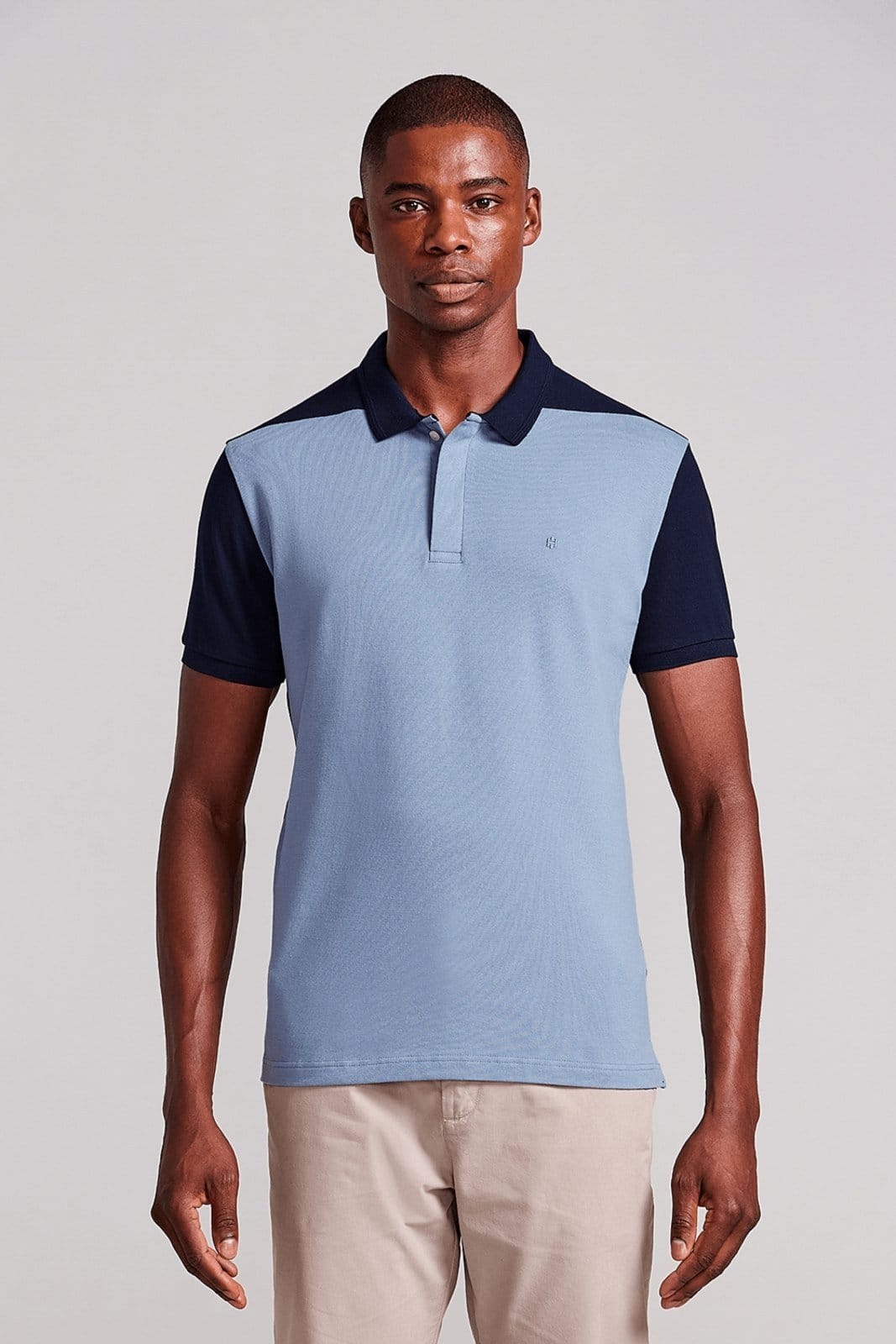 Vista 2 HIGHSTIL Camisa Polo Piquet Slim Fit Azul HIGHSTIL azul marinho