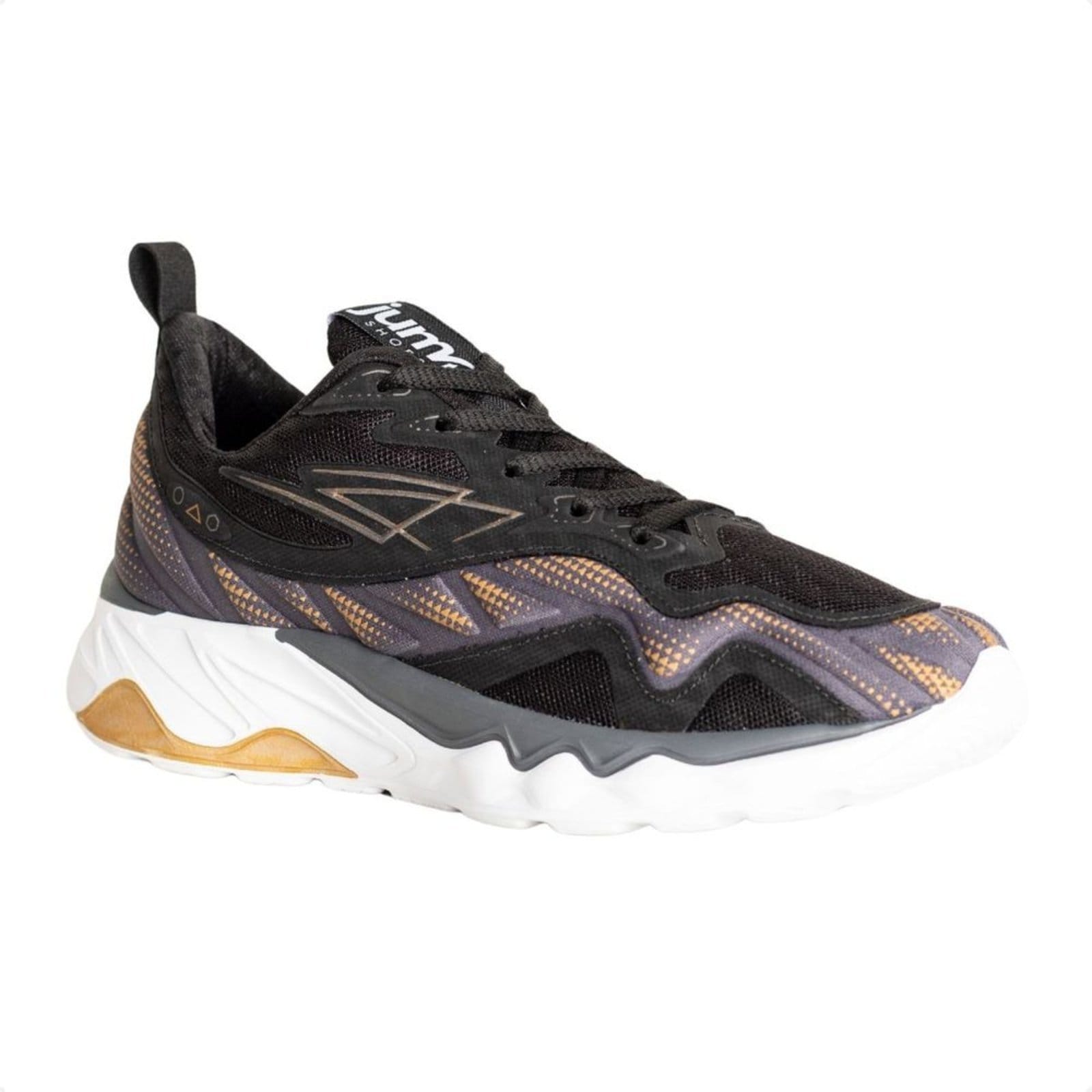 Vista 2 Tênis Jump Motion E Cinza Jump preto