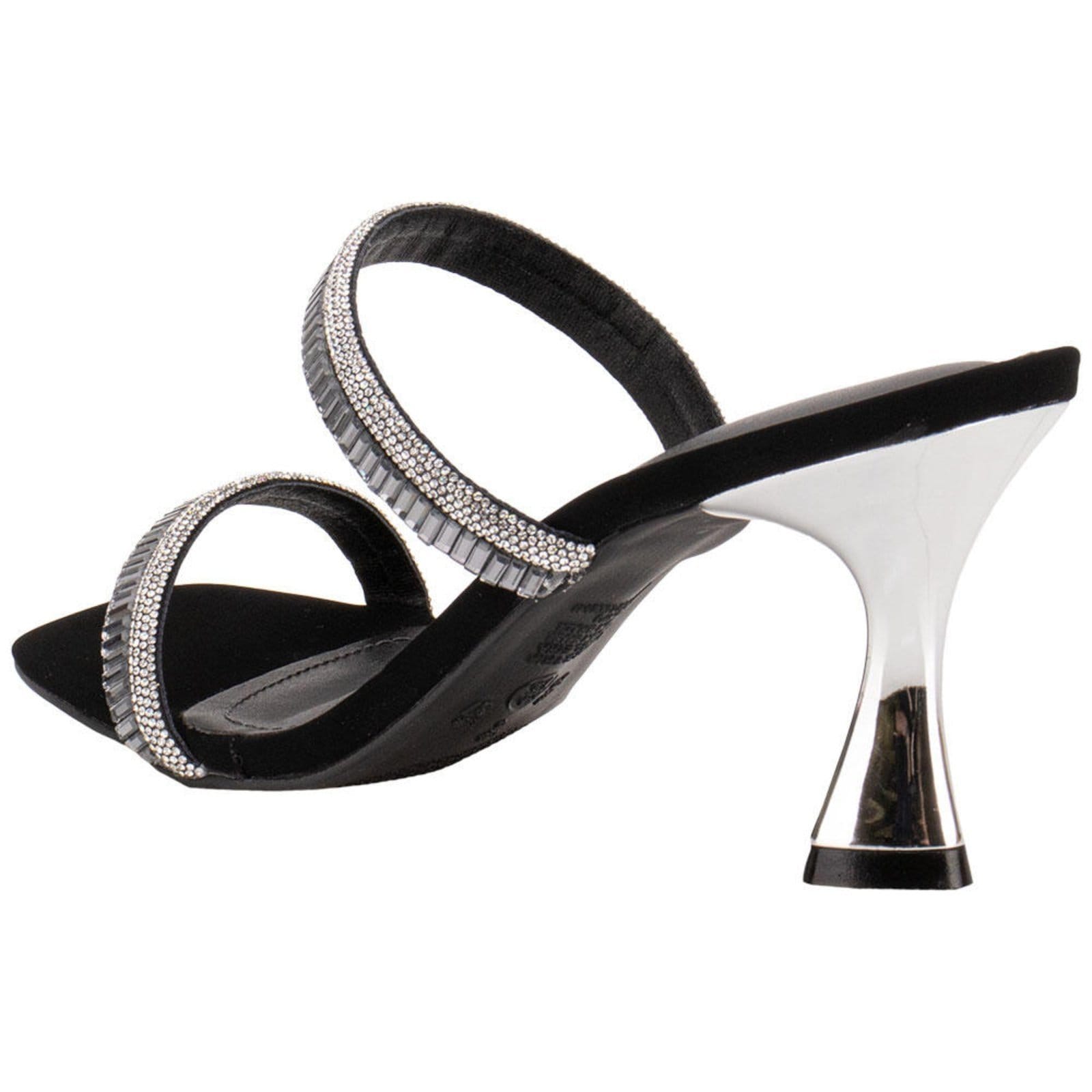 Vista 2 Tamanco Feminino Salto Taça Via Marte 166026 B5831660 VIA MARTE preto