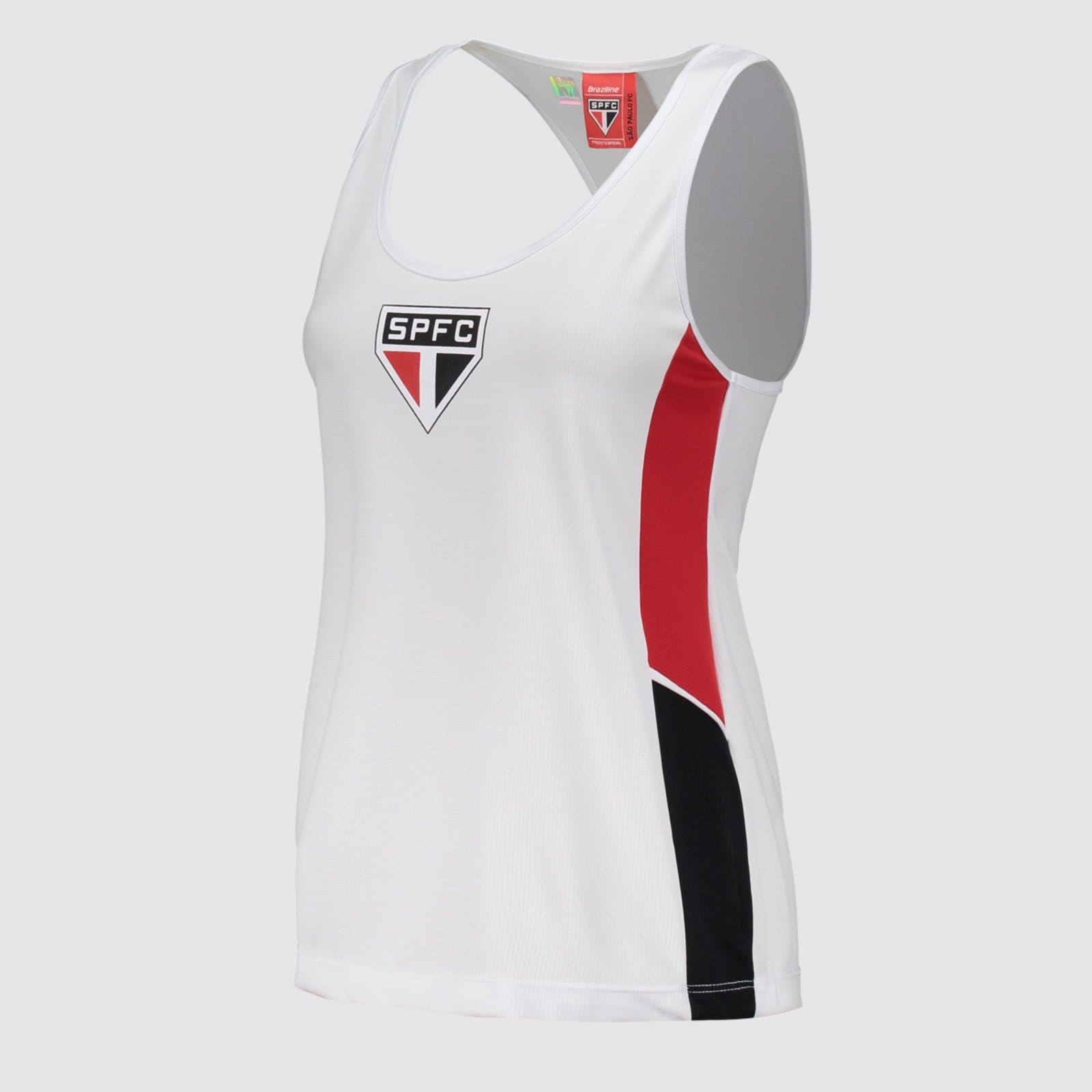 Vista 2 Regata São Paulo Soberano Feminino Branca braziline branco