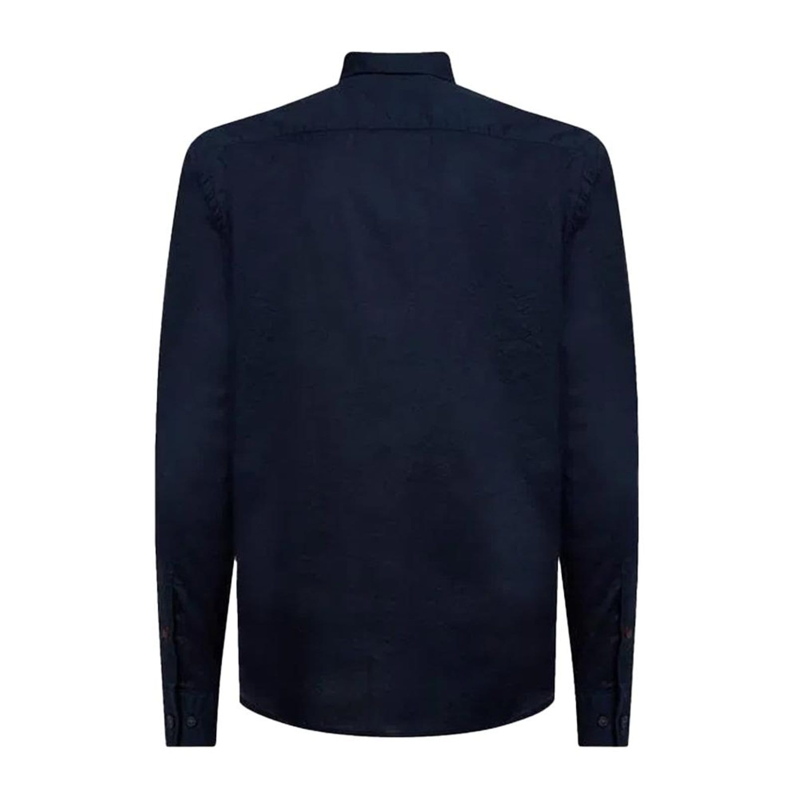 Vista 2 Camisa Social Manga Longa Tommy Hilfiger Core Flex Poplin Tommy Hilfiger azul marinho