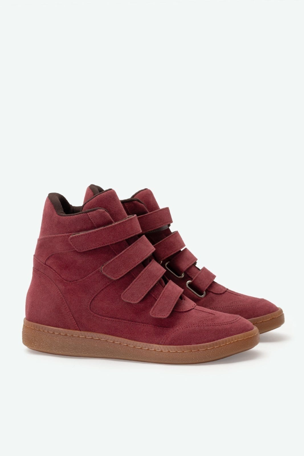 Vista 2 Tênis Miranda Marsala Suzana Santos bordô