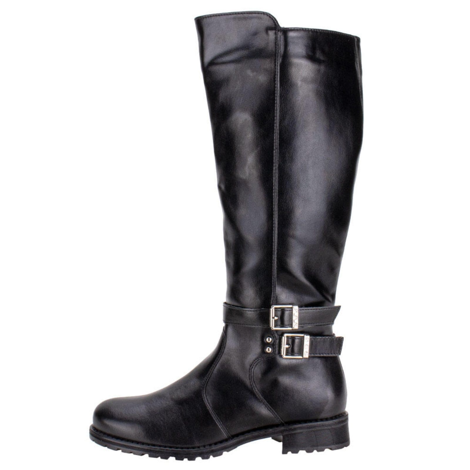 Vista 2 Bota Feminina Cano Alto Mooncity 72128 0742128 Mooncity preto