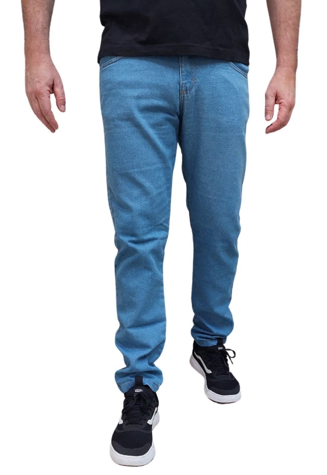 Vista principal Calça Jeans Delavê Masculina Slim Elastano Boen Jeans BOEN JEANS azul