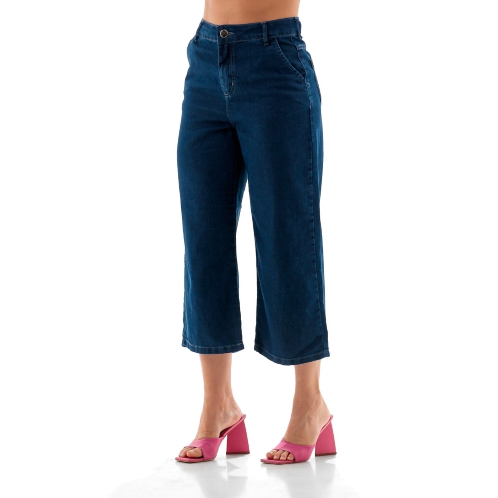 Vista principal Pantacourt Feminina Slim Basica ARAUTO JEANS jeans
