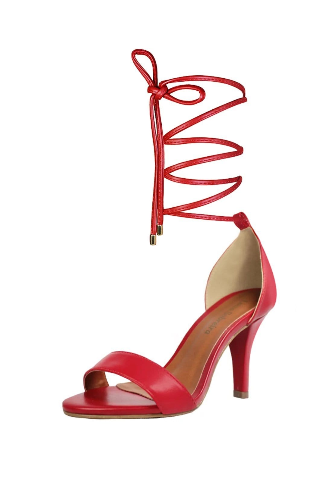 Vista 2 Sandália Troca Tira Salto Alto Fino Luiza Sobreira Mod. 2069-2 Luiza Sobreira vermelho