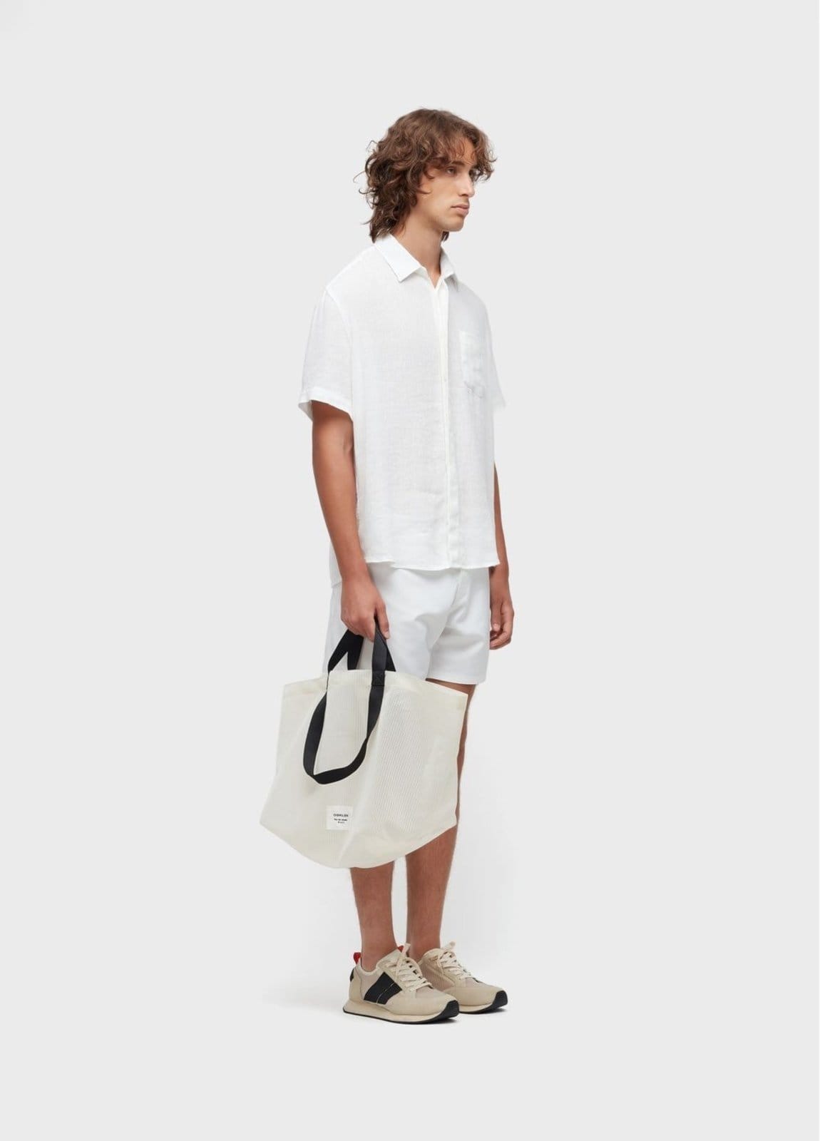 Vista 2 Camisa recycled linen Osklen off-white