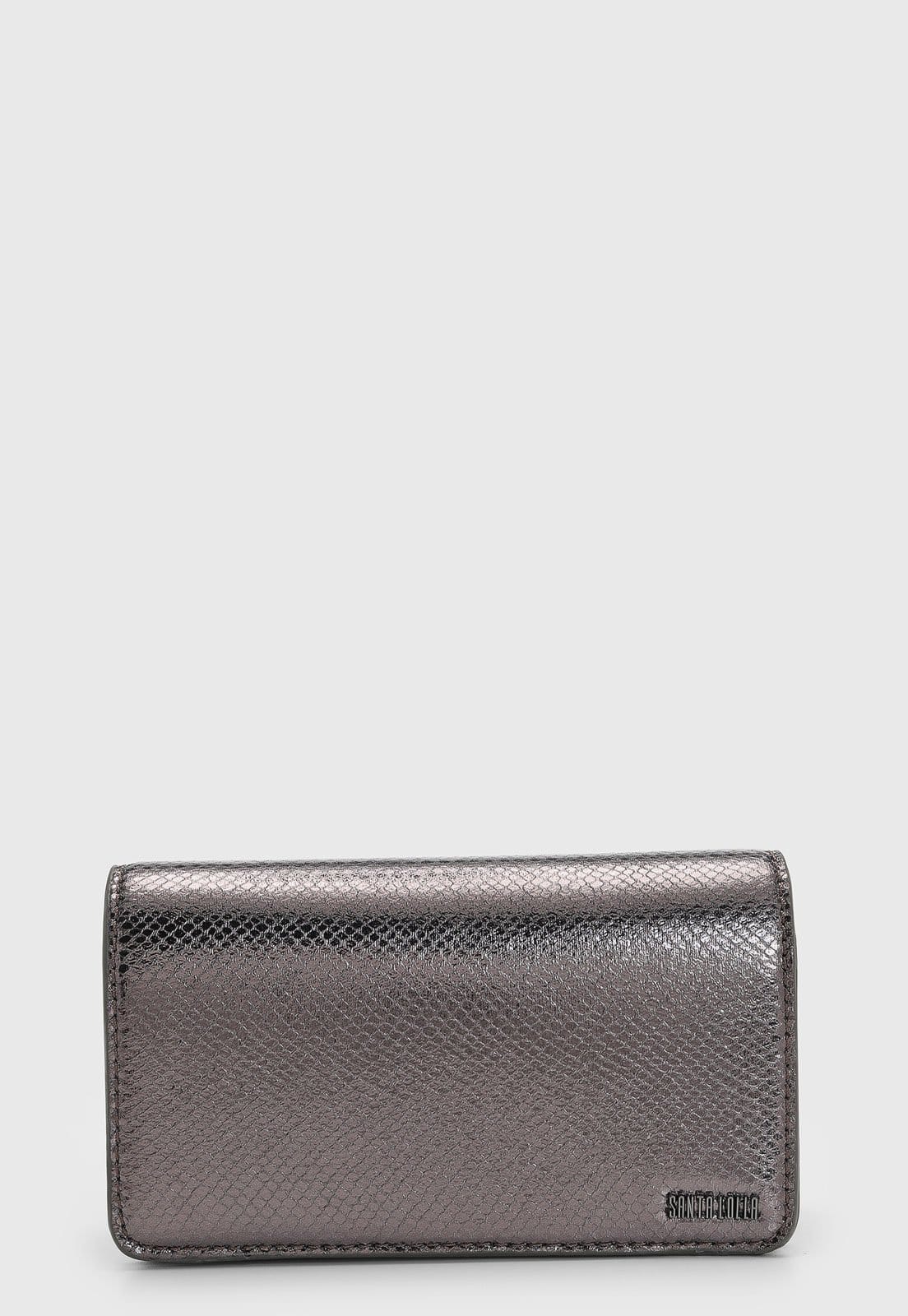 Bolsa Feminina Santa Lolla Média Textura Metalizada