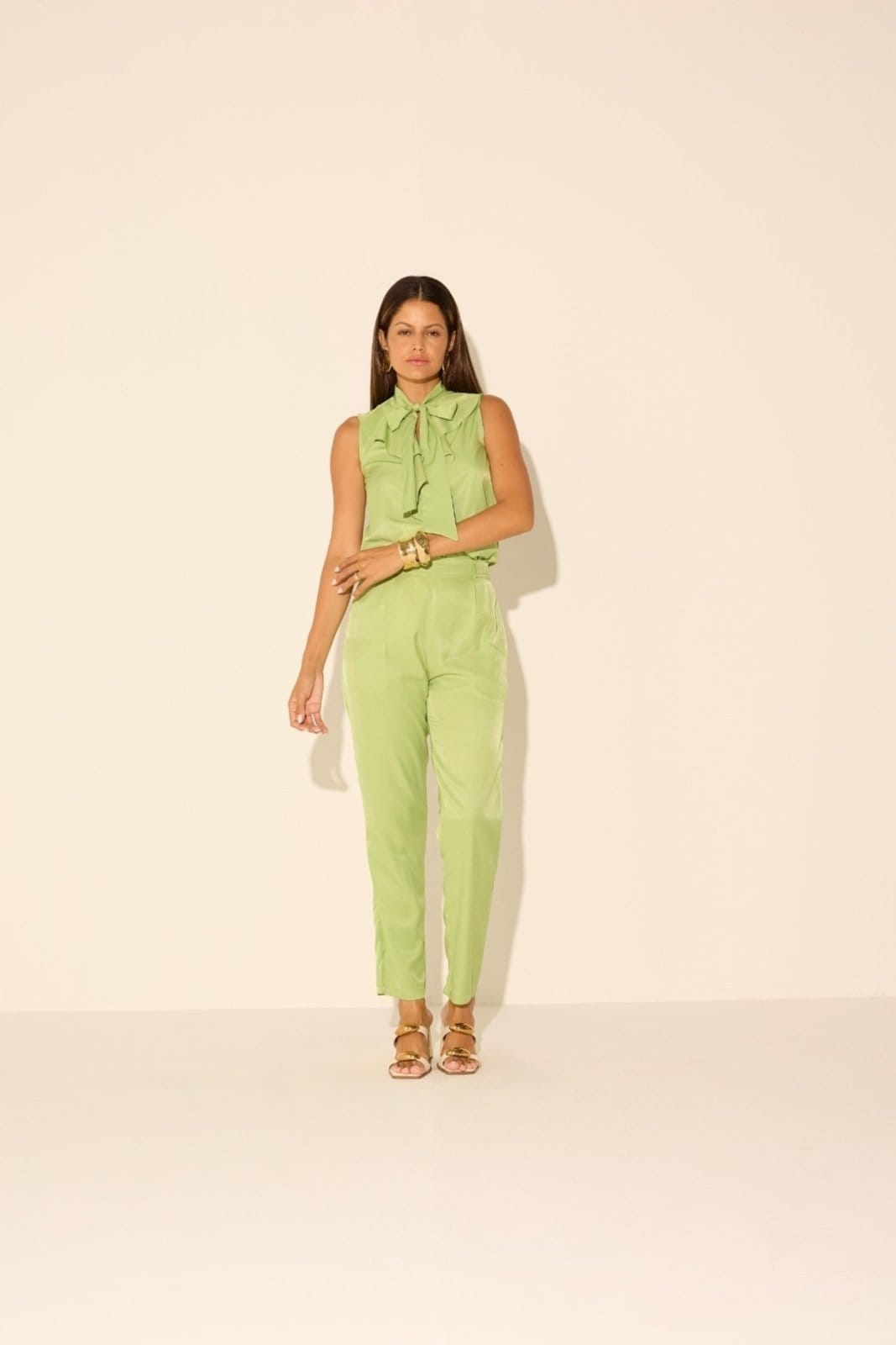 Calça Vanibele Crepe Mint