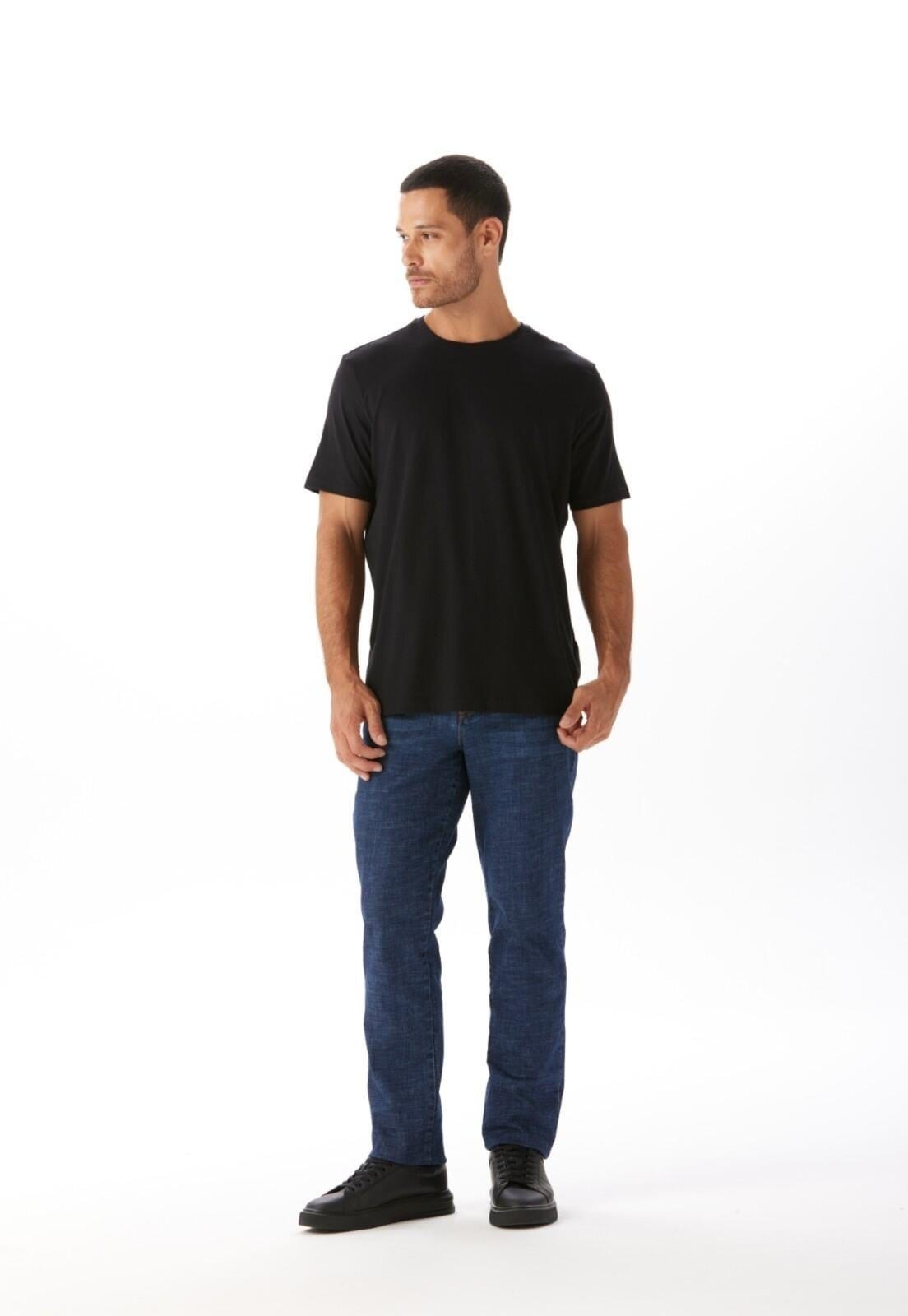 Vista principal Calça Jeans Slim 5 Bolsos Traymon Indigo - 38 Traymon azul