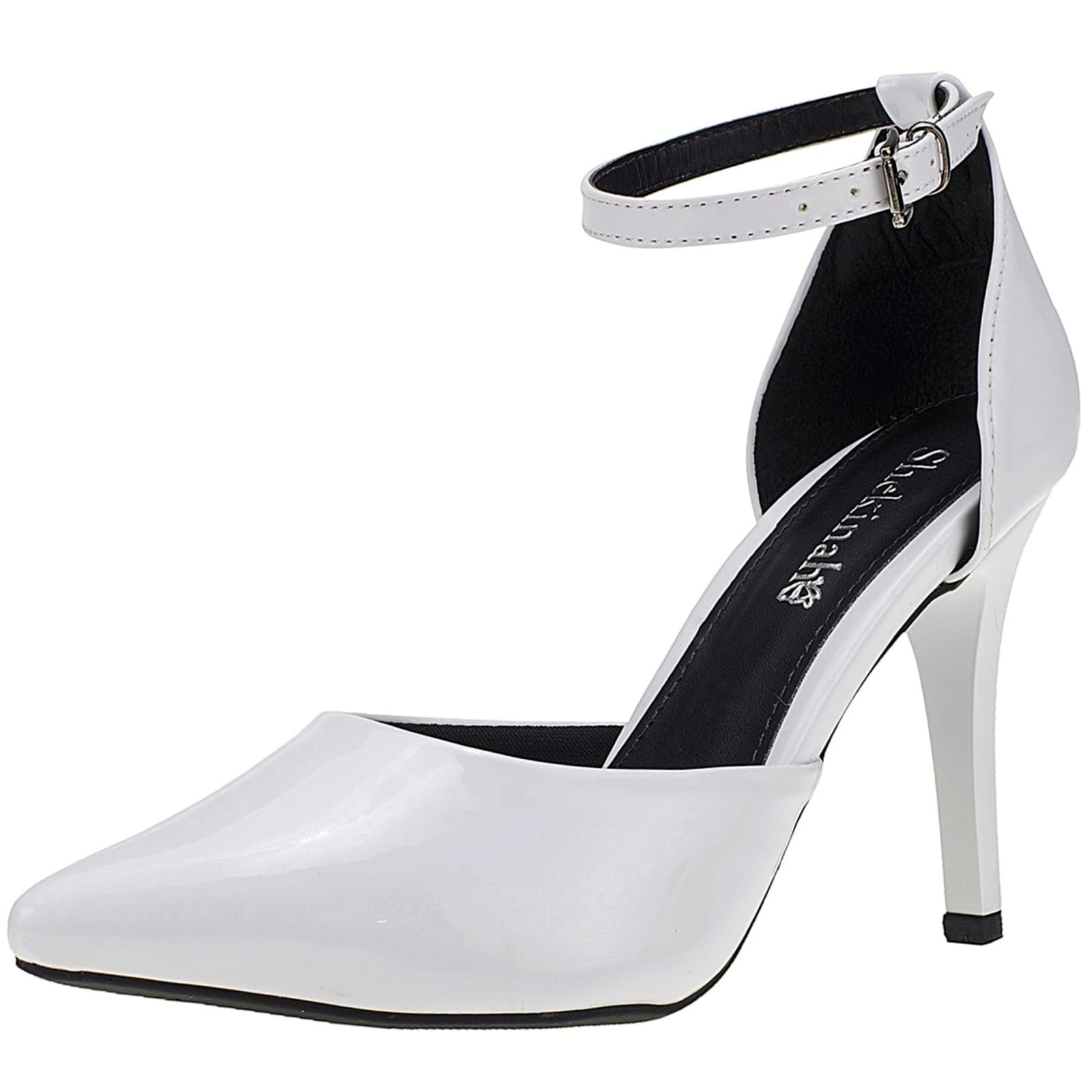 Scarpin Salto Alto Fino Stiletto Sapato Shekinah Saia e Blusa Confortável Lançamento