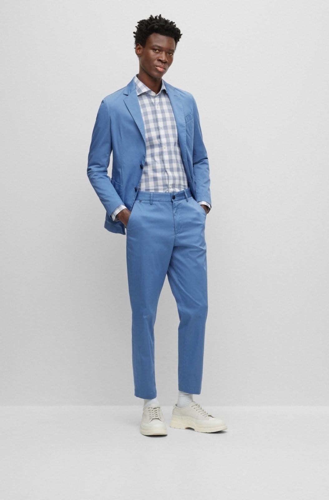 Camisa De Corte Slim Em Tecido De Algodão Estampado 37 - 2