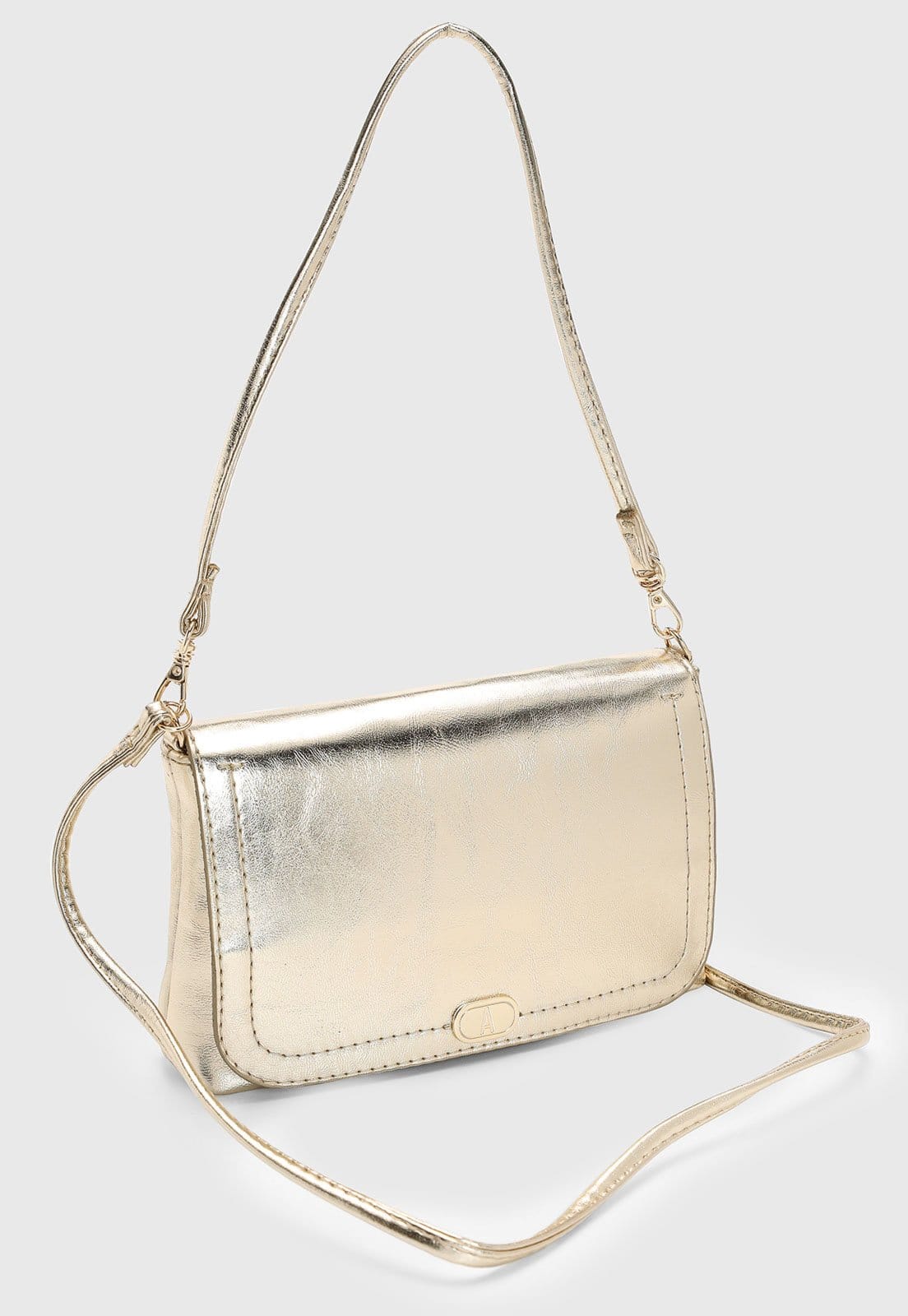 Vista 2 Bolsa Feminina Anacapri Alça Removível Dourada Anacapri dourado