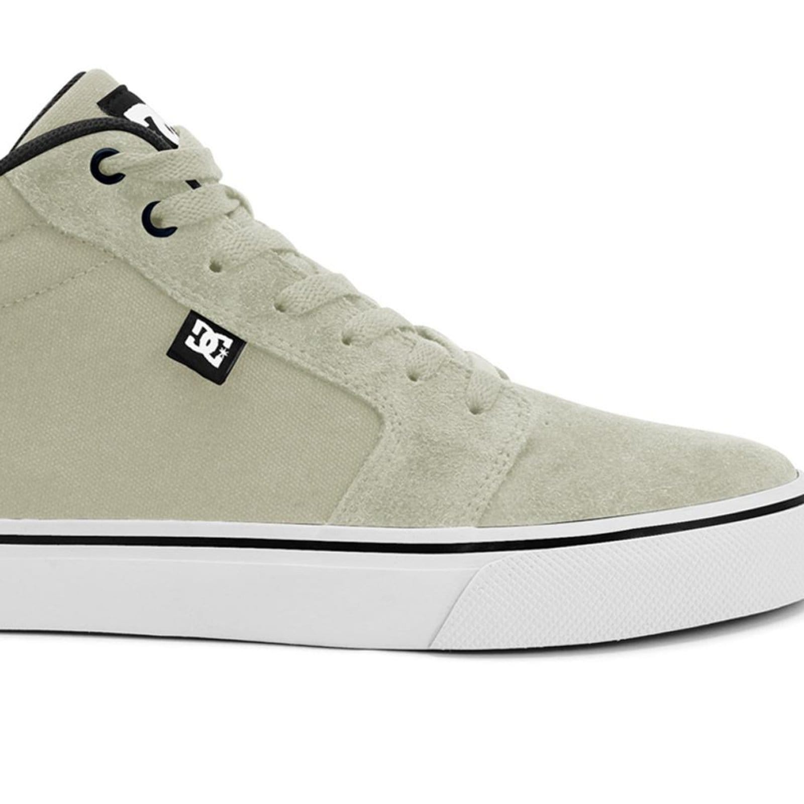 Vista 2 Tênis DC Shoes DC Anvil LA Mid WT24 Off White/Black/White DC Shoes off-white white