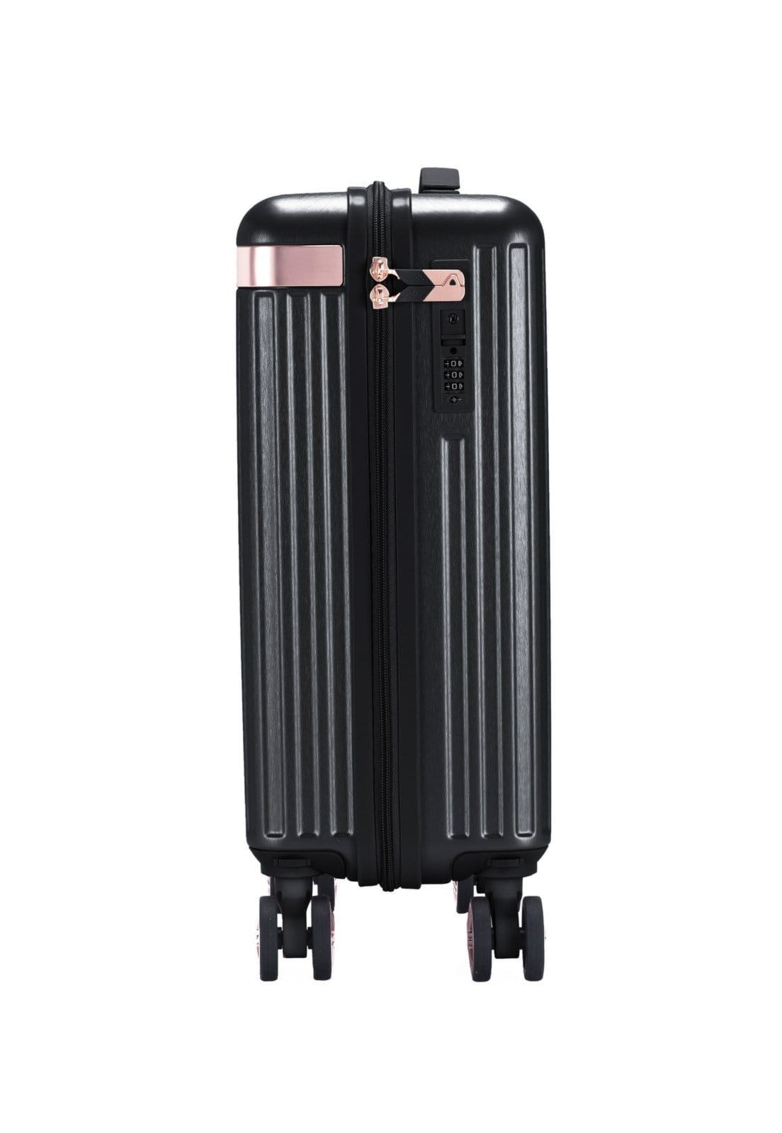 Vista 2 Mala Pequena De Bordo Cavalera Espaçosa Reforçada Viagem PP Passeio Casual Resistente Feminina Cavalera preto/rosa