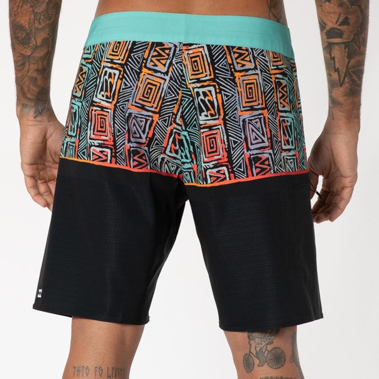 Vista 2 Bermuda Billabong Fifty50 Airlite Masculina Multi Billabong preto