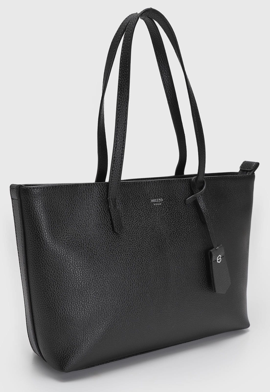 Vista 2 Bolsa Feminina Arezzo Grande Preta Arezzo preto