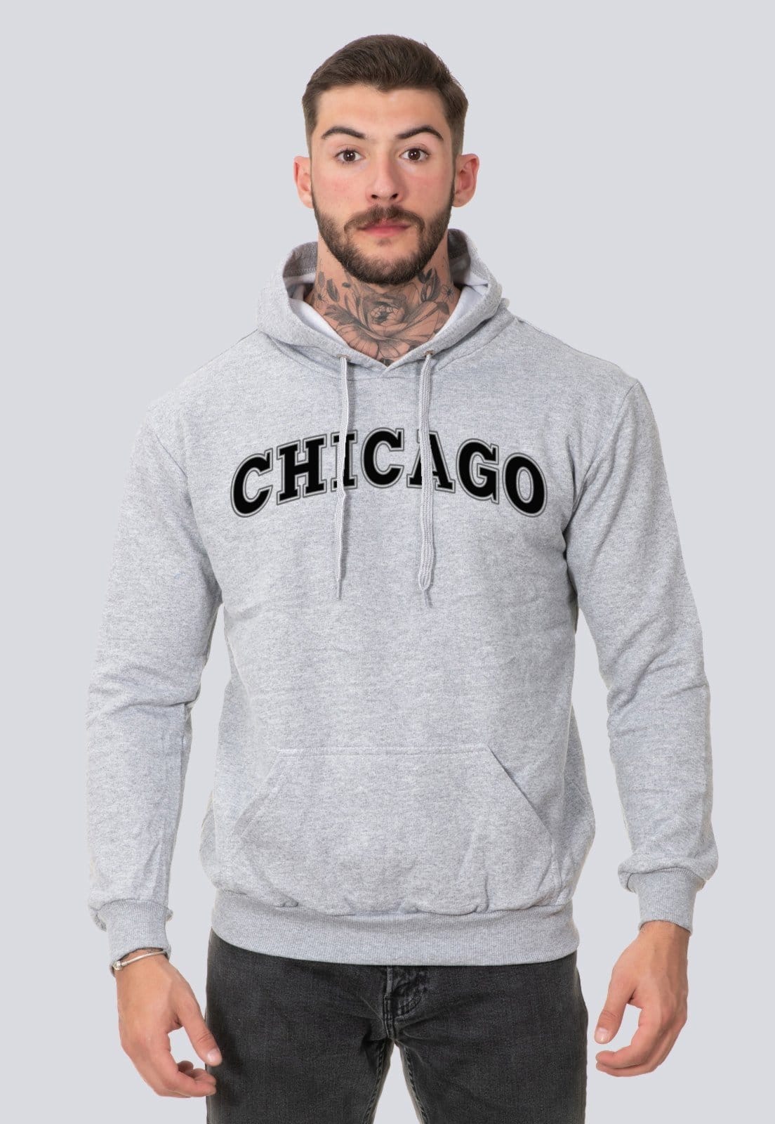 Moletom Masculino Flanelado Blusa de Frio Casual Chicago