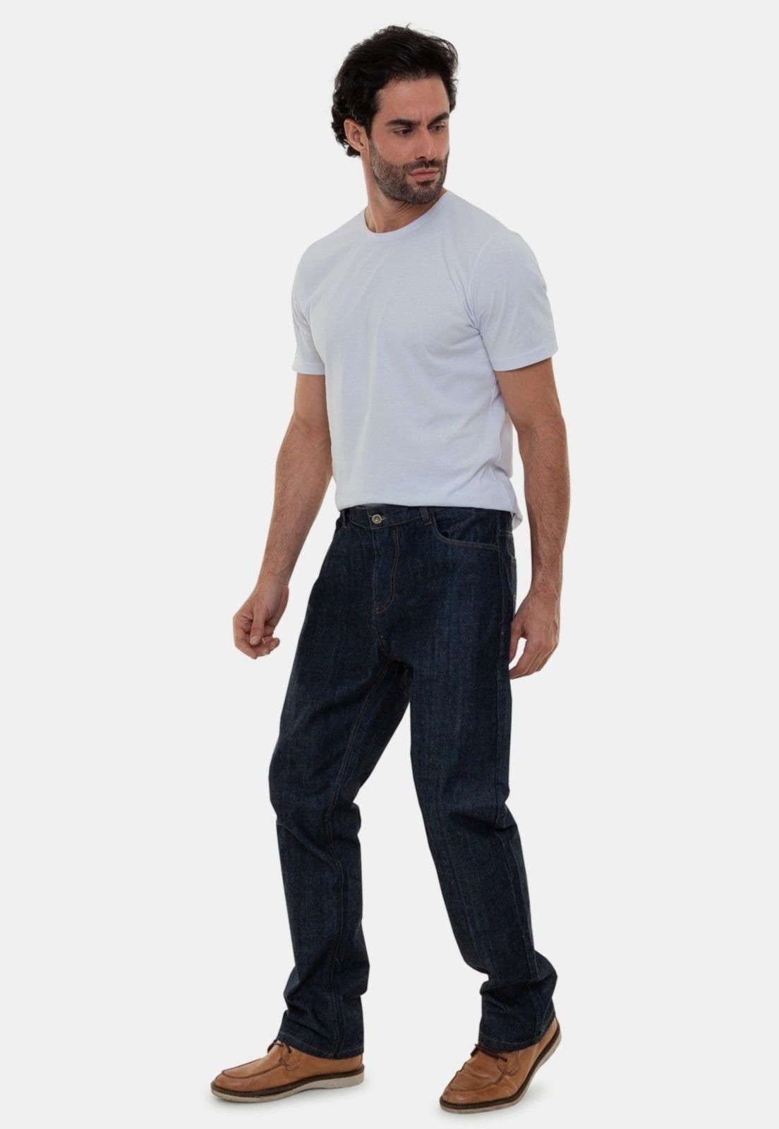 Vista 2 Calça Jeans Masculina Amaciada Premium Versatti Beirute Versatti azul