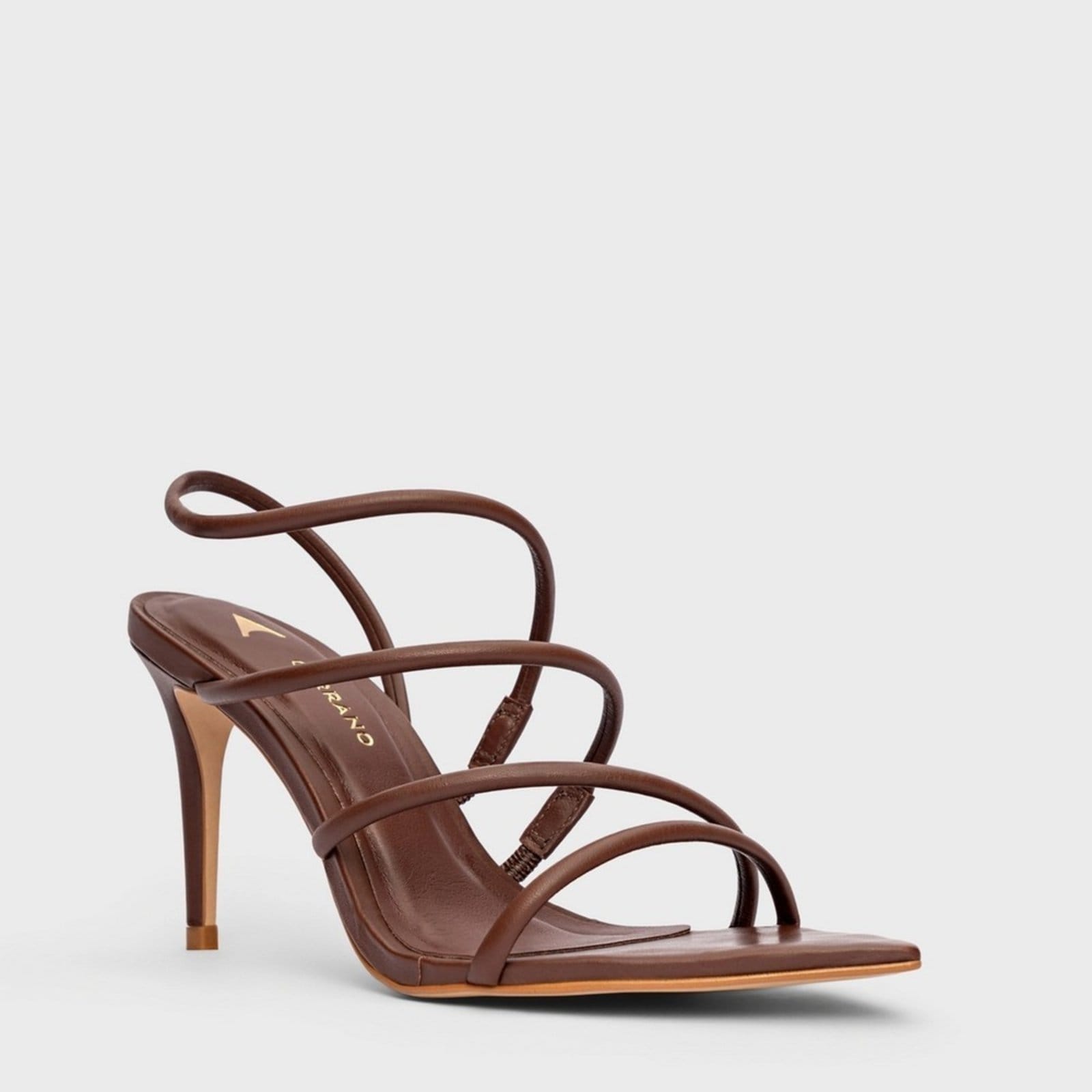 Vista 2 Sandália Salto Fino Carrano 816020 Marrom Escuro Carrano unico