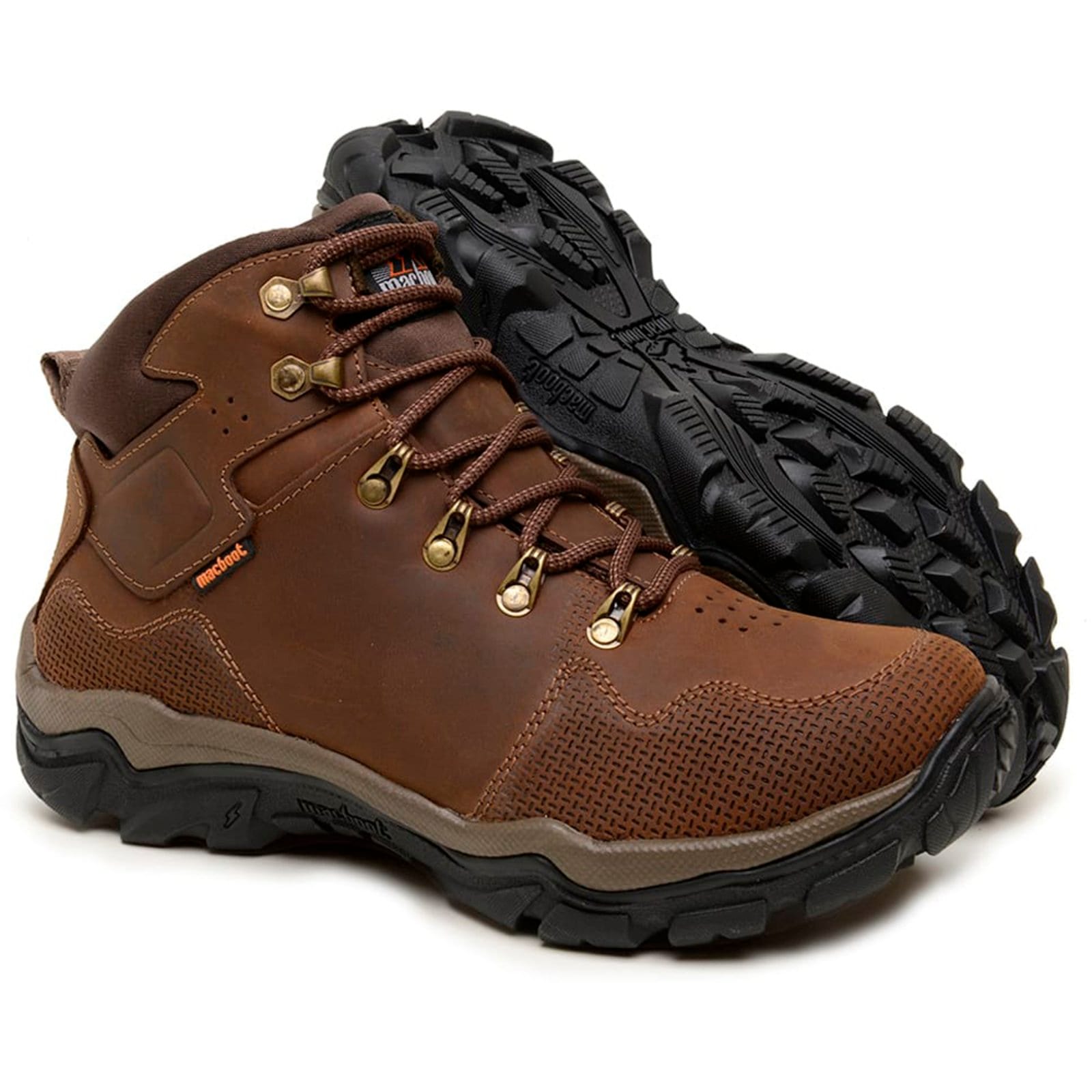 Vista 2 Bota Macboot Boituva 02z Masculino Mac Boot marrom